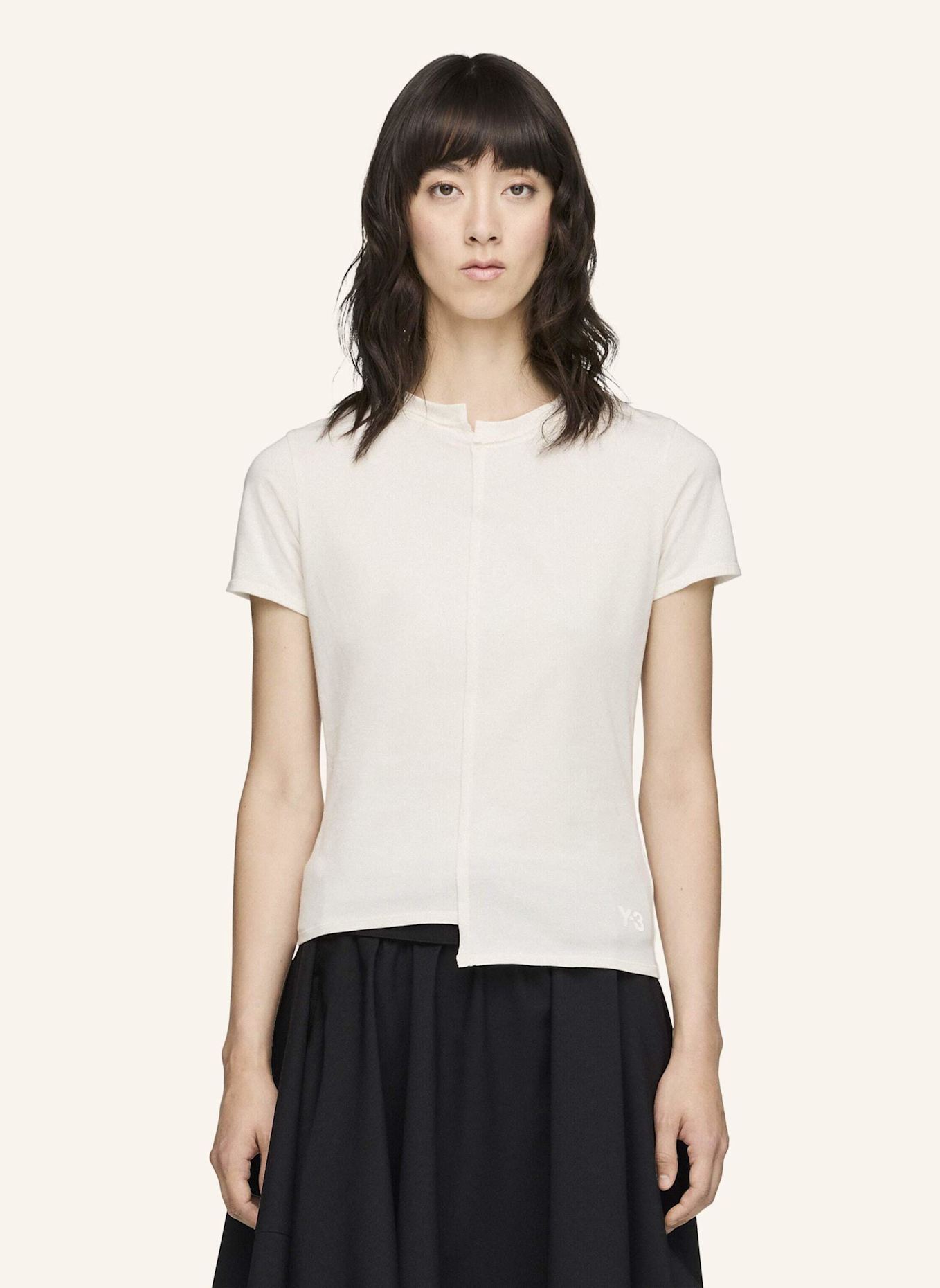 Y-3 Y-3 FITTED T-SHIRT: WEISS