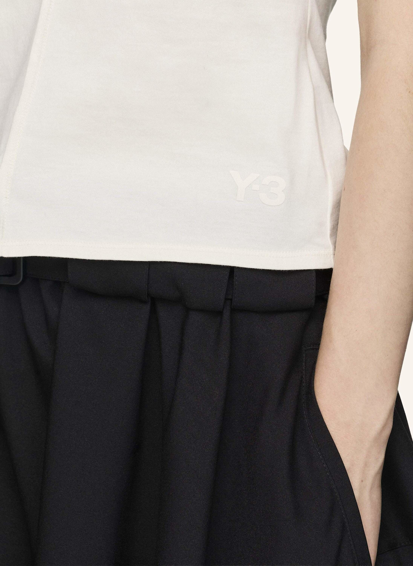 Y-3 Y-3 FITTED T-SHIRT: WEISS