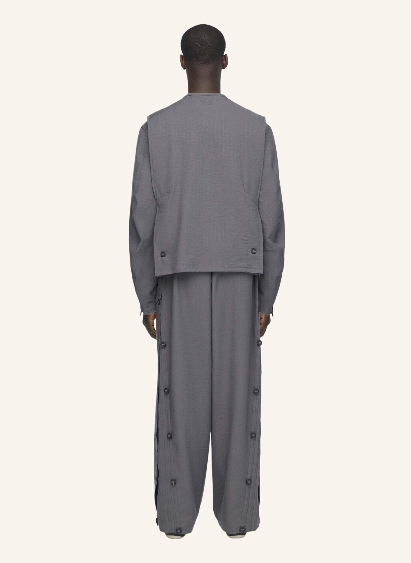 Y-3 Y-3 SPORT UNIFORM ADAPTIVE 3-STREIFEN HOSE: GRAU