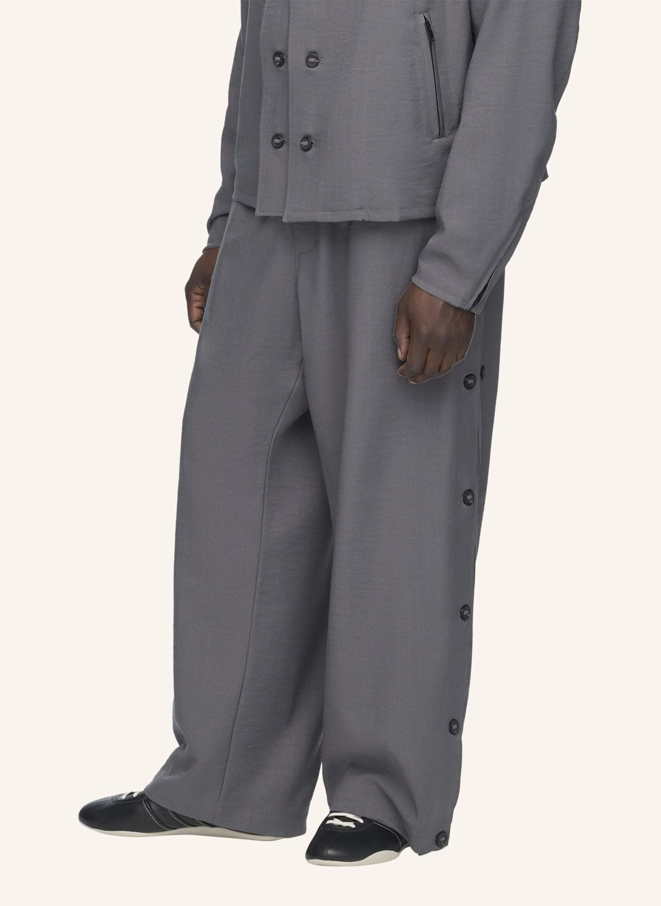 Y-3 Y-3 SPORT UNIFORM ADAPTIVE 3-STREIFEN HOSE: GRAU