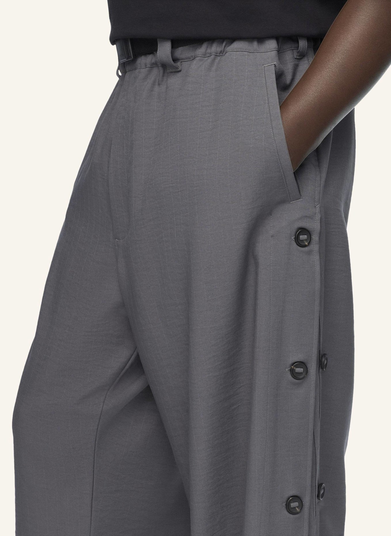Y-3 Y-3 SPORT UNIFORM ADAPTIVE 3-STREIFEN HOSE: GRAU