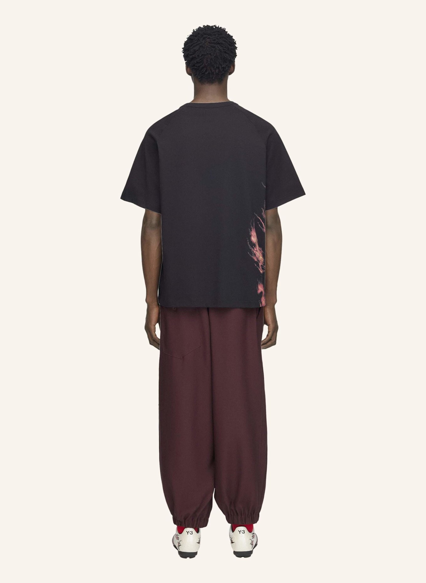 Y-3 Y-3 GRAPHIC SHORT SLEEVE T-SHIRT: SCHWARZ