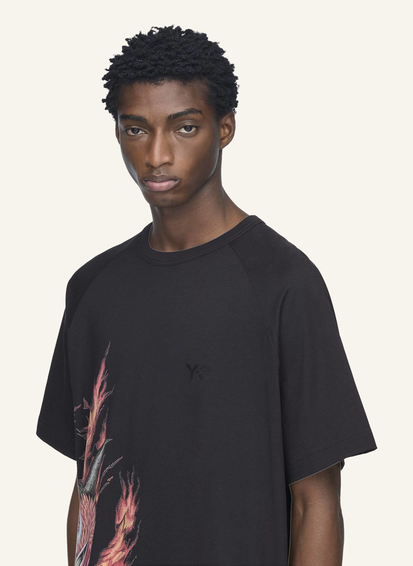 Y-3 Y-3 GRAPHIC SHORT SLEEVE T-SHIRT: SCHWARZ