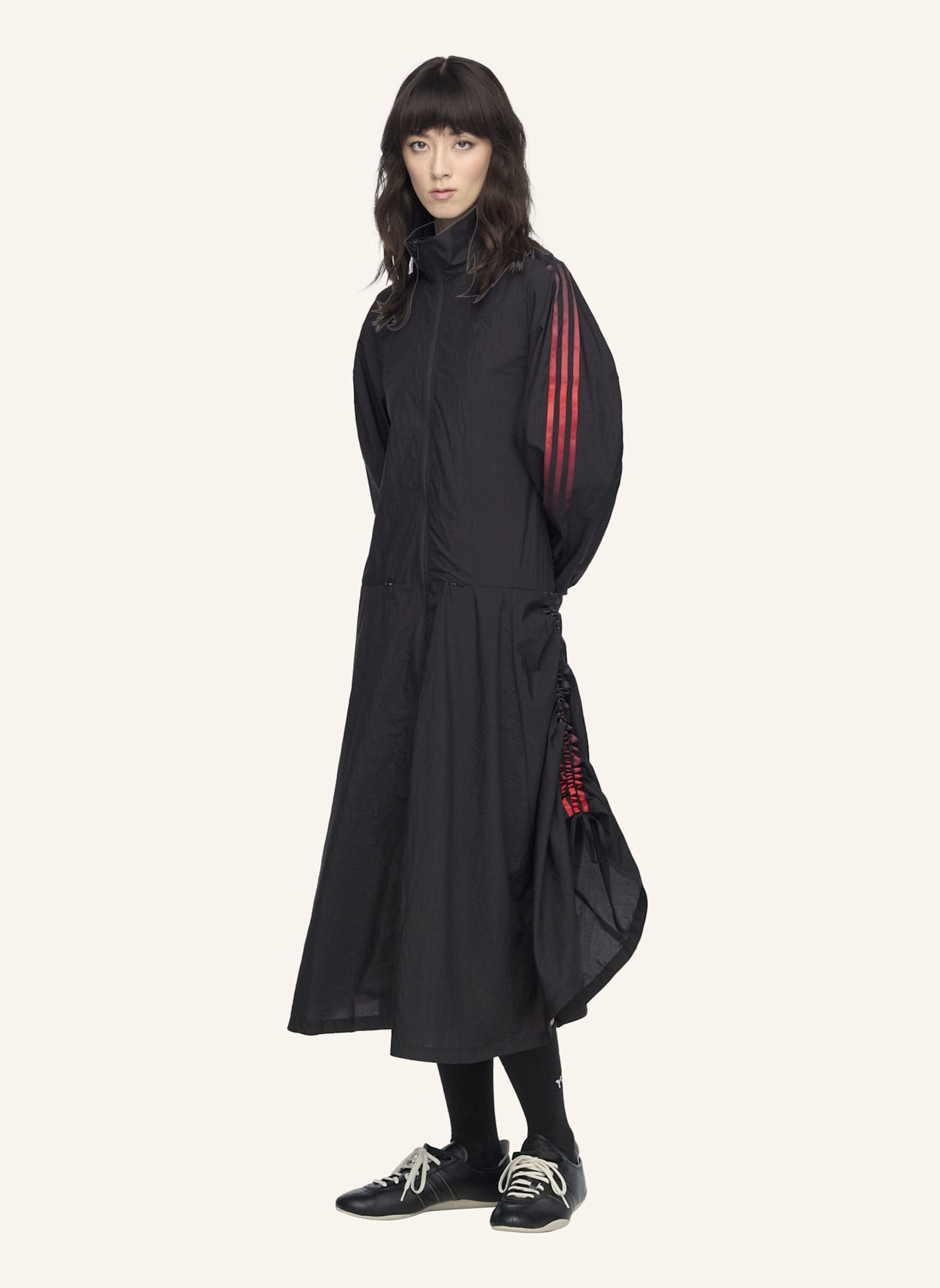 Y-3 Y-3 TRAININGSKLEID, NYLON, 3-STREIFEN, FARBVERLAUF: SCHWARZ