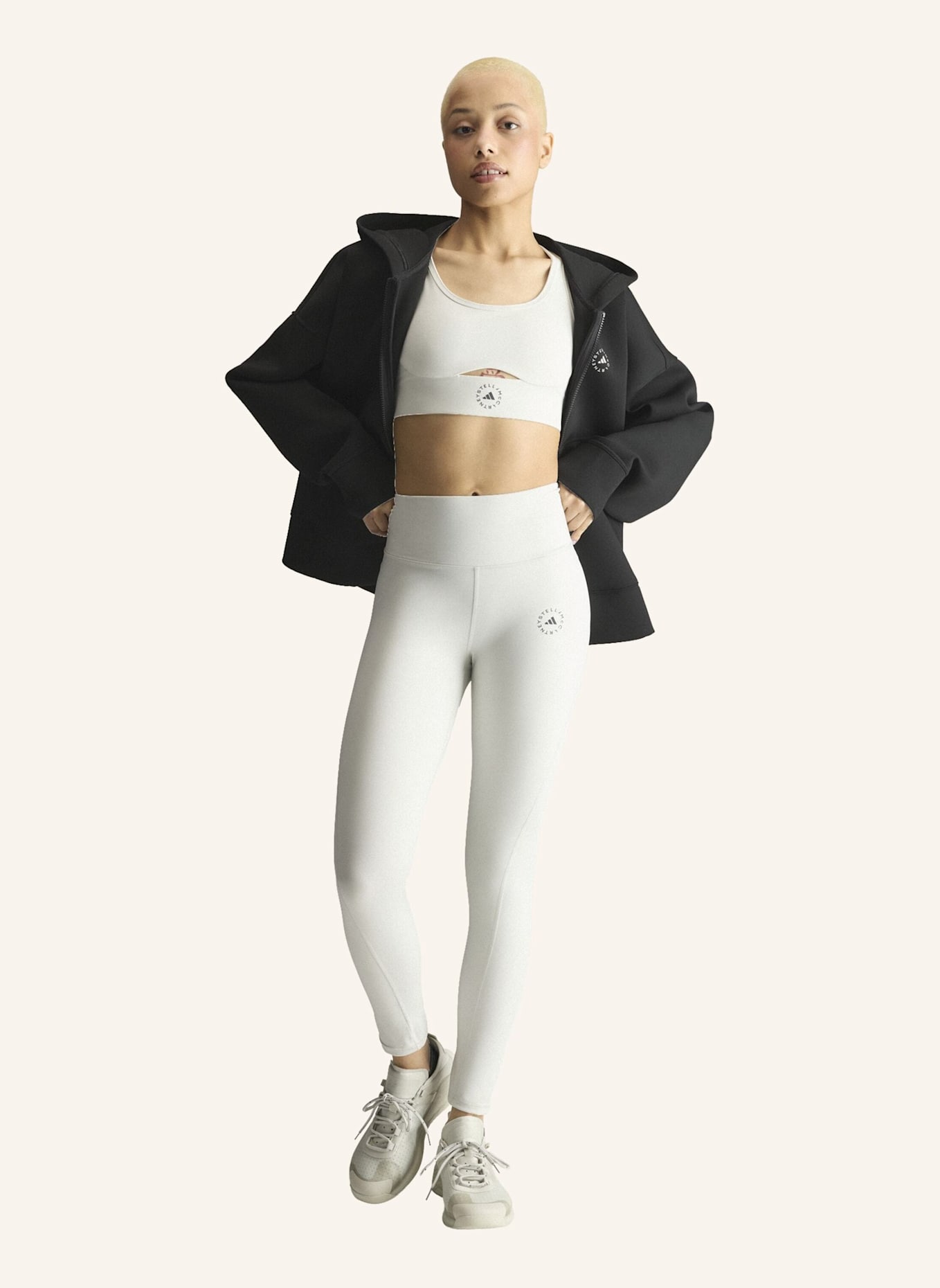 adidas by Stella McCartney ADIDAS BY STELLA MCCARTNEY 7/8 YOGA-LEGGINGS: GRAU