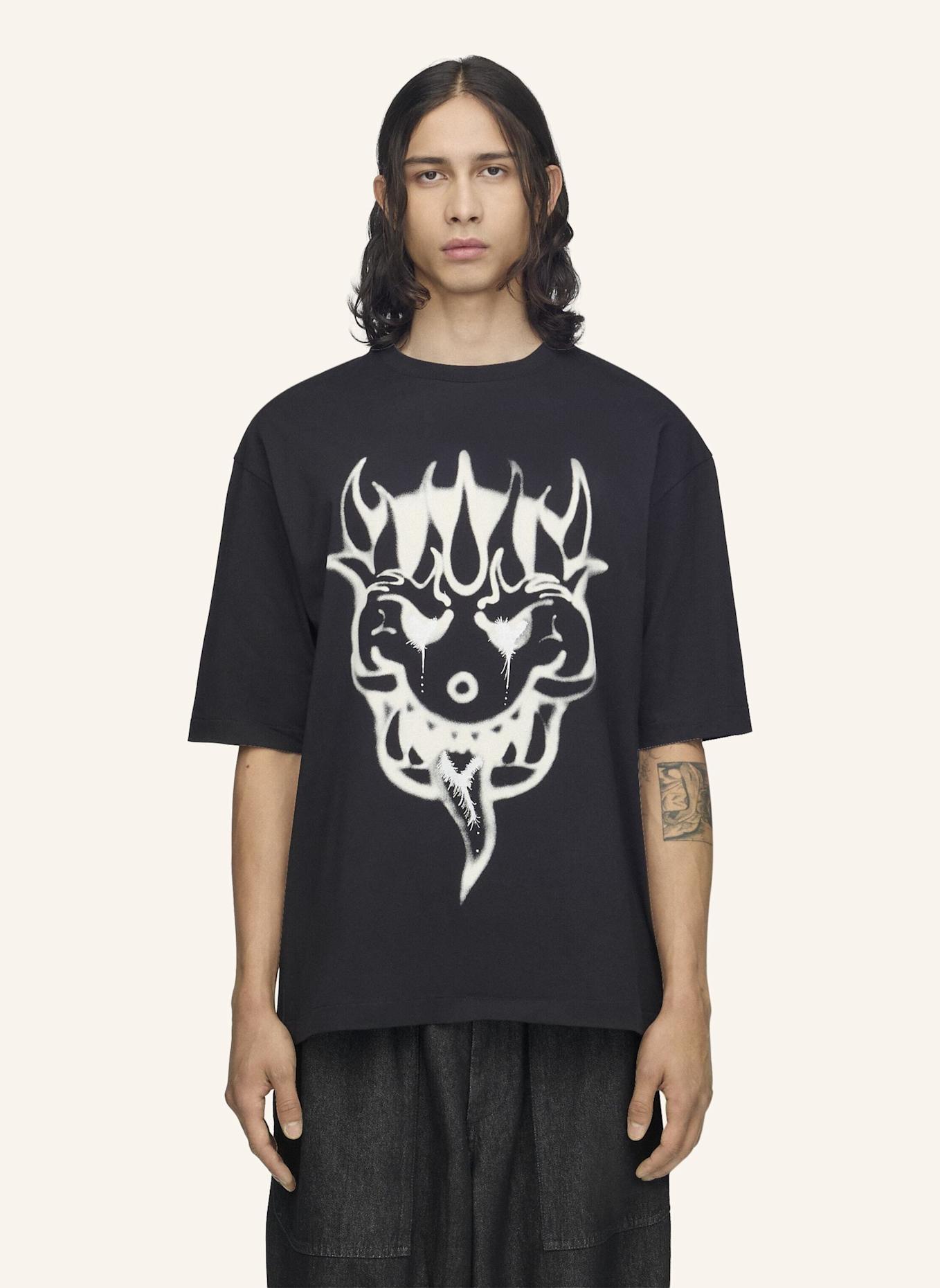Y-3 Y-3 CHITO GRAPHIC T-SHIRT, KURZÄRMELIG: SCHWARZ