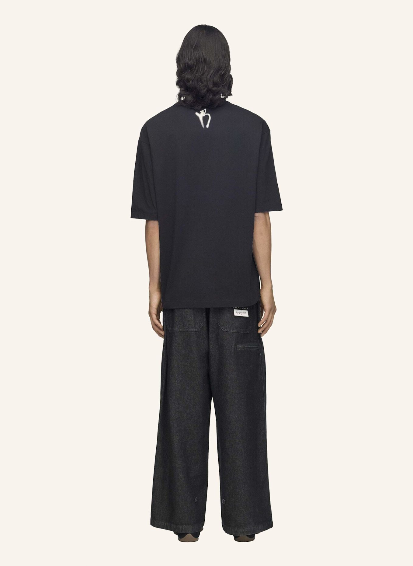 Y-3 Y-3 CHITO GRAPHIC T-SHIRT, KURZÄRMELIG: SCHWARZ