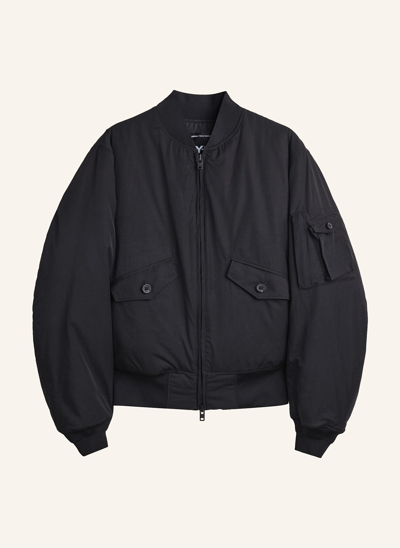 Y-3 Y-3 NYLON BOMBERJACKE: SCHWARZ