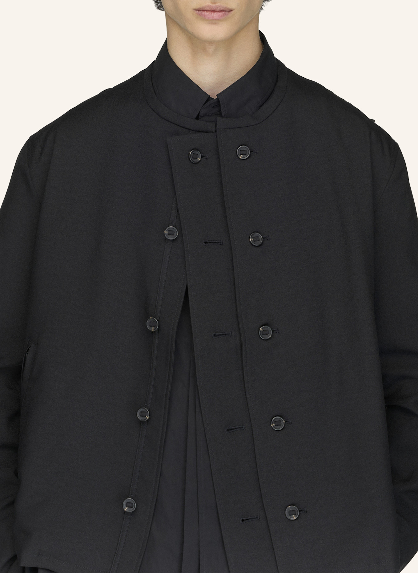 Y-3 Y-3 SPORT UNIFORM ADAPTIVE BLOUSON, KRAGENLOS: SCHWARZ