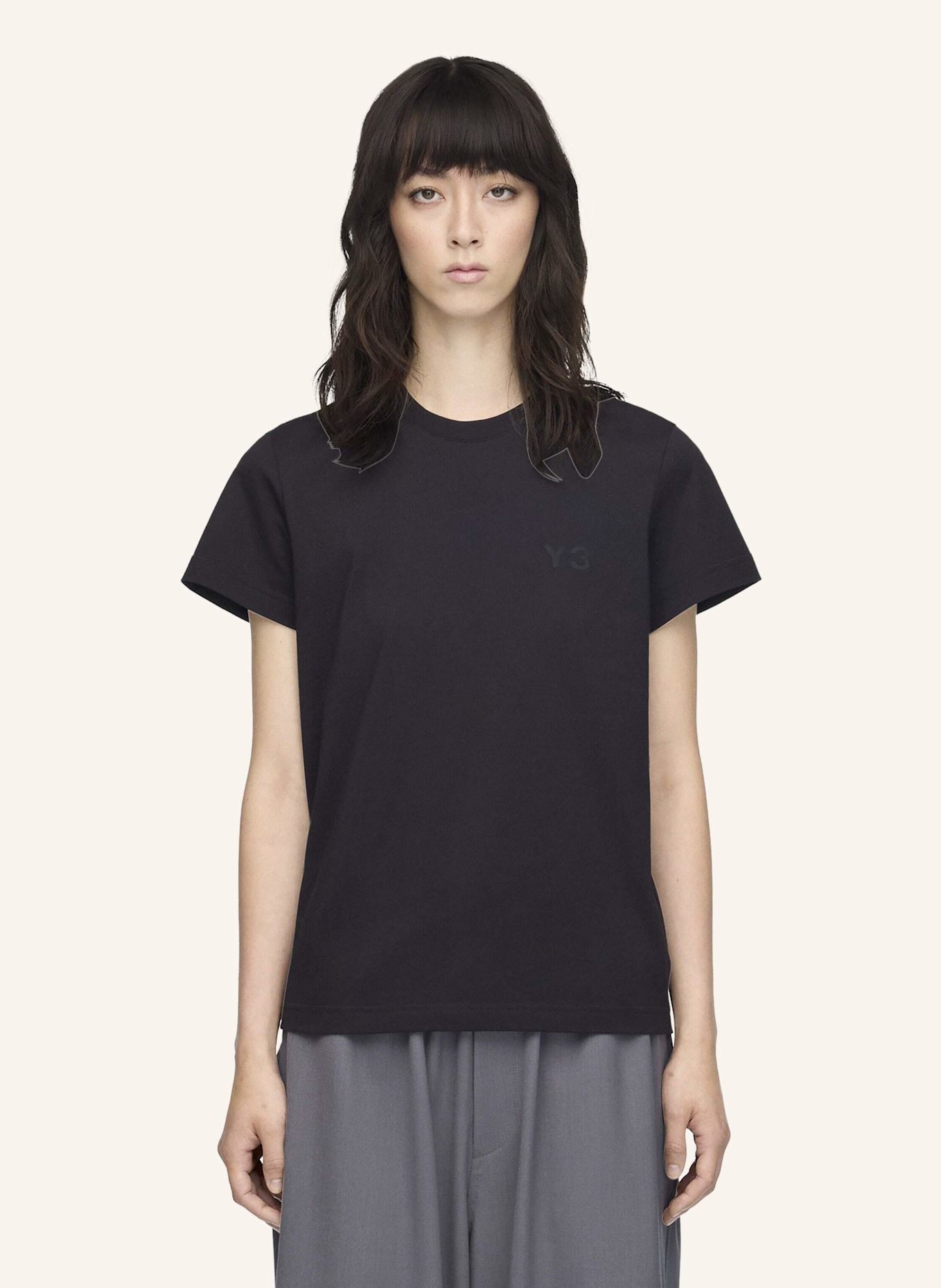 Y-3 Y-3 REGULAR SHORT SLEEVE T-SHIRT: SCHWARZ
