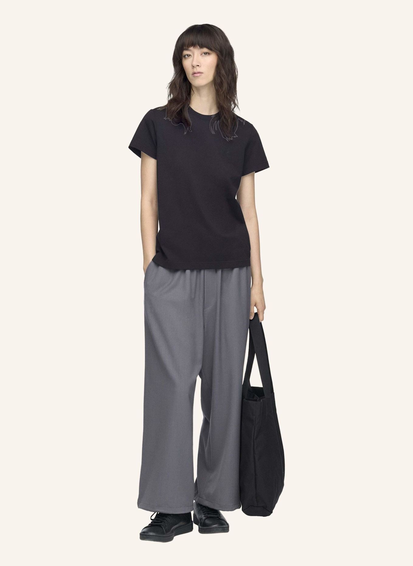 Y-3 Y-3 REGULAR SHORT SLEEVE T-SHIRT: SCHWARZ