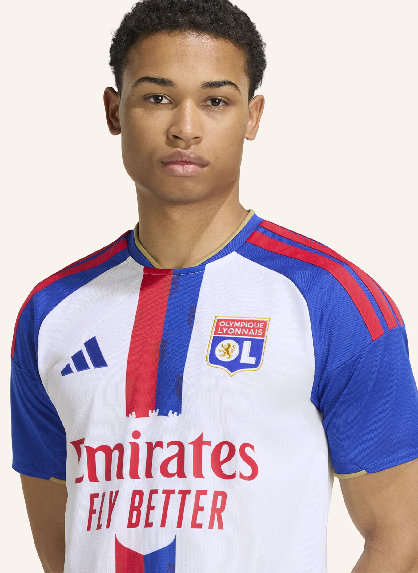 adidas OLYMPIQUE LYON 26/27 HEIMTRIKOT: WEISS