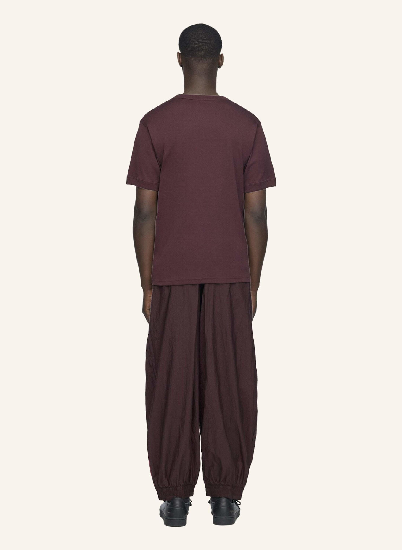 Y-3 Y-3 T-SHIRT, SCHMALE PASSFORM: ROT