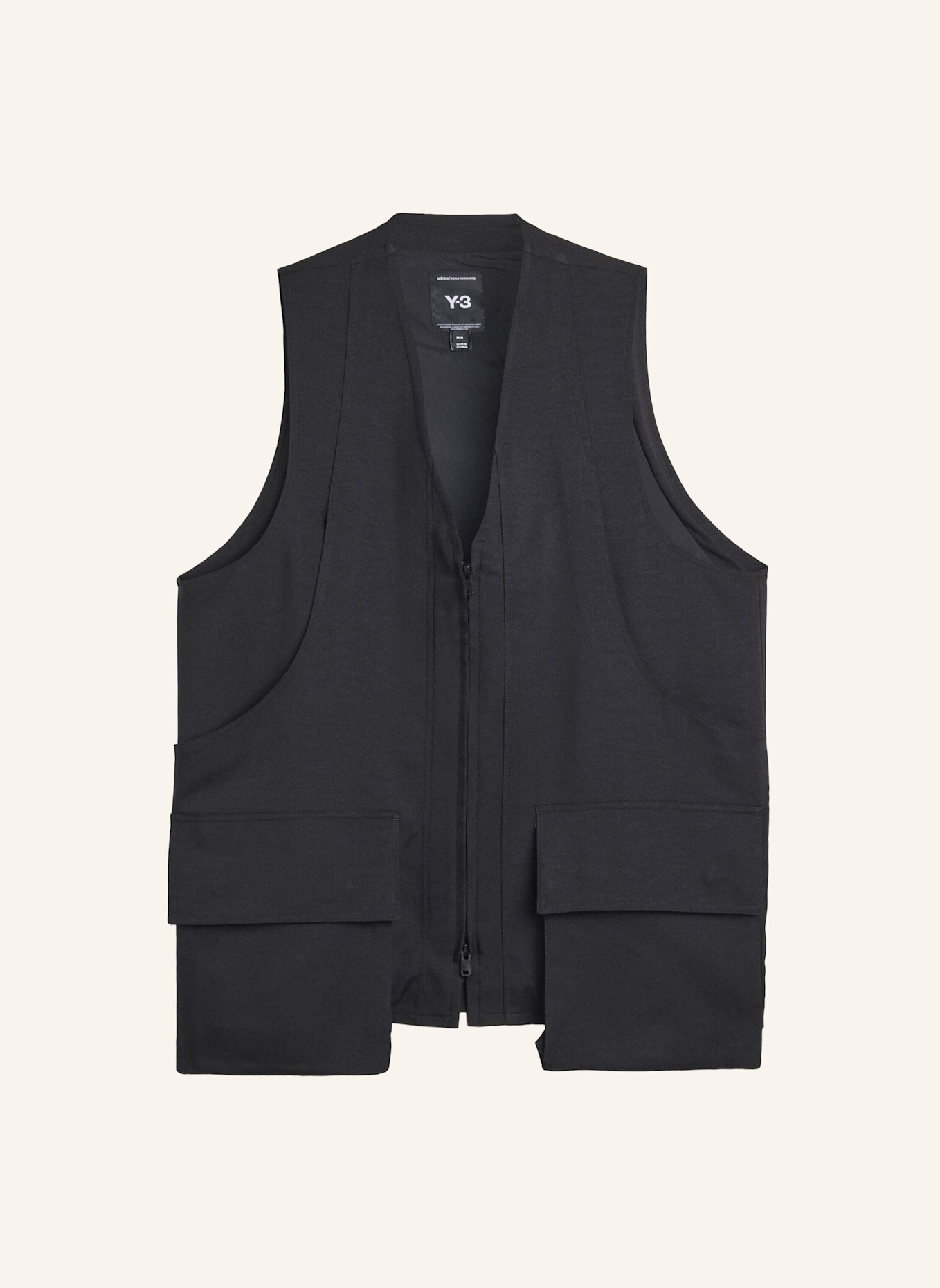 Y-3 Y-3 SPORT UNIFORM WESTE MIT TASCHEN: SCHWARZ