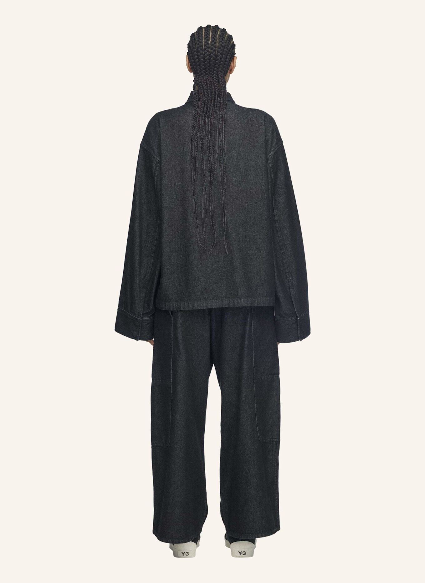 Y-3 Y-3 DENIM BLOUSONJACKE: SCHWARZ