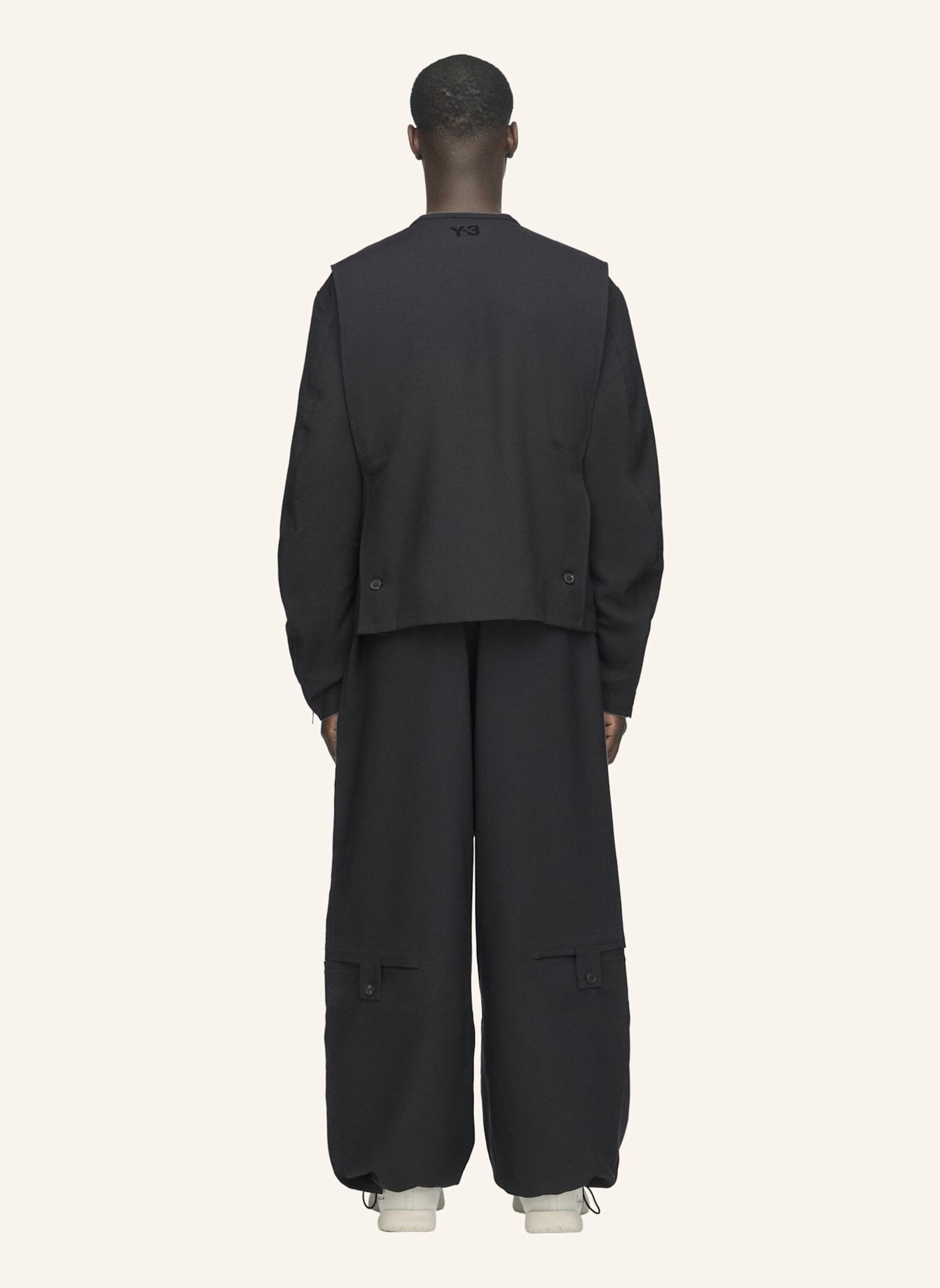 Y-3 Y-3 SPORT UNIFORM HOSE, INDIVIDUELLE LÄNGE: SCHWARZ