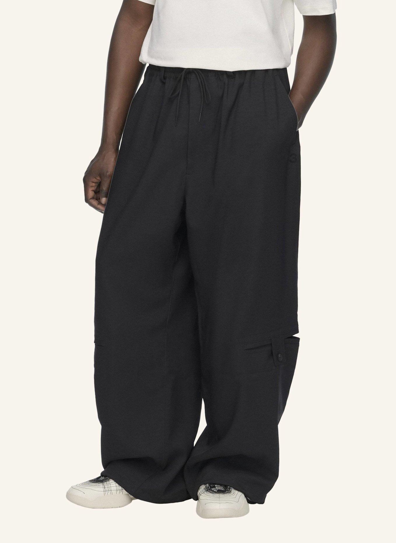 Y-3 Y-3 SPORT UNIFORM HOSE, INDIVIDUELLE LÄNGE: SCHWARZ
