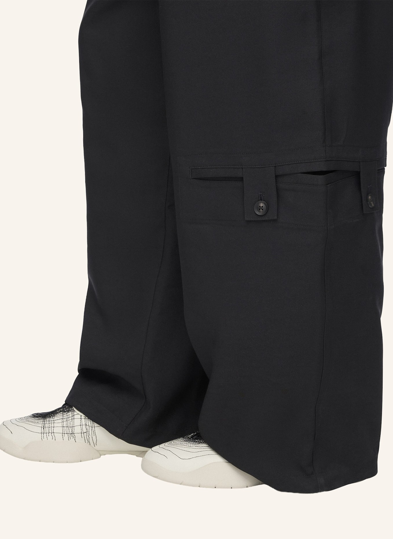 Y-3 Y-3 SPORT UNIFORM HOSE, INDIVIDUELLE LÄNGE: SCHWARZ