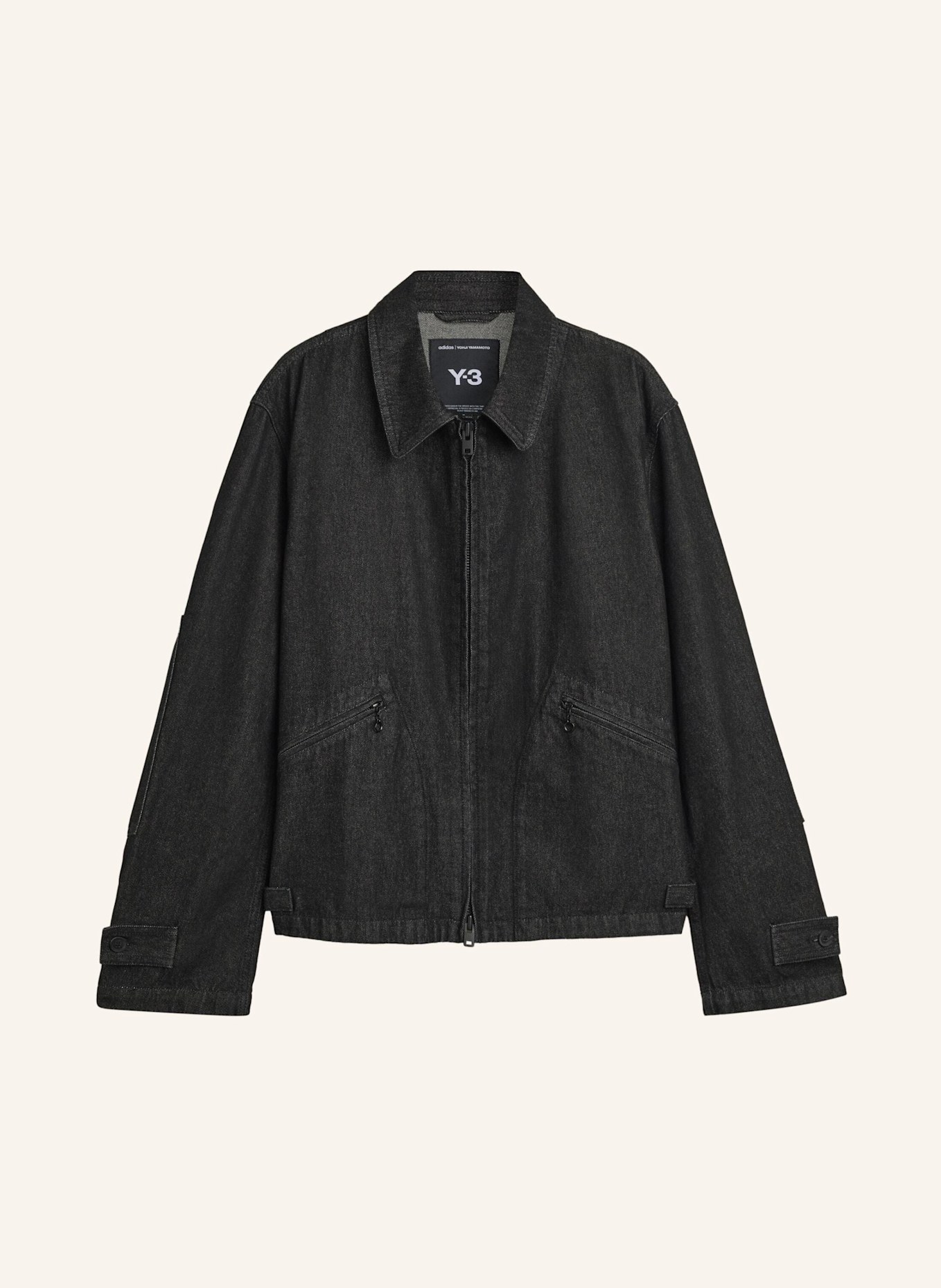Y-3 Y-3 BLOUSONJACKE, DENIM: SCHWARZ