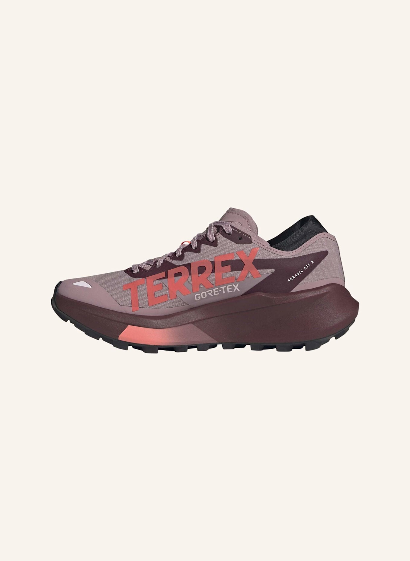 adidas TERREX TERREX AGRAVIC GTX 2 TRAILRUNNING-SCHUH: LILA/ HELLROSA/ ROT