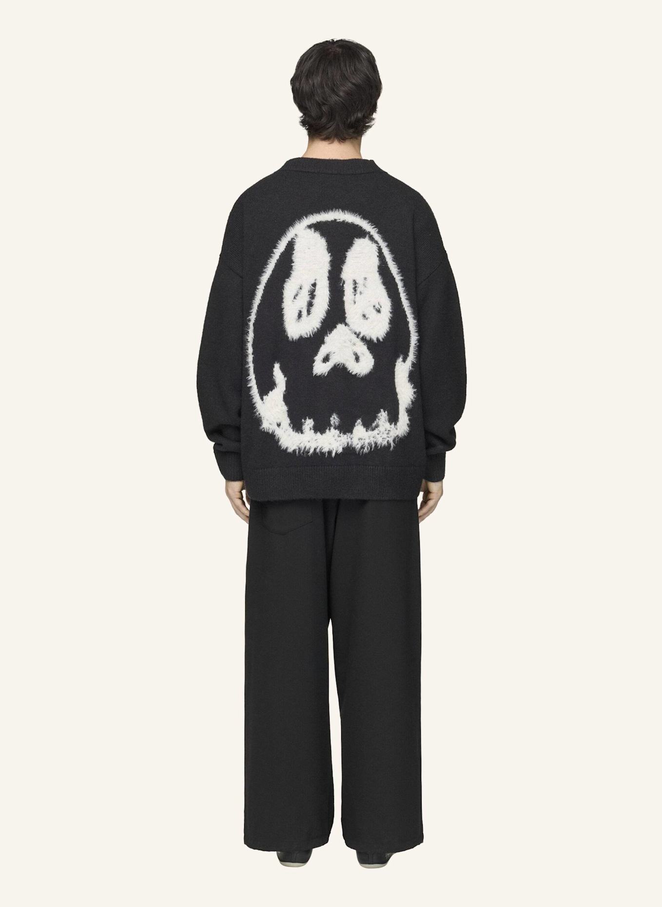 Y-3 Y-3 CHITO GRAFIK STRICKJACKE: SCHWARZ