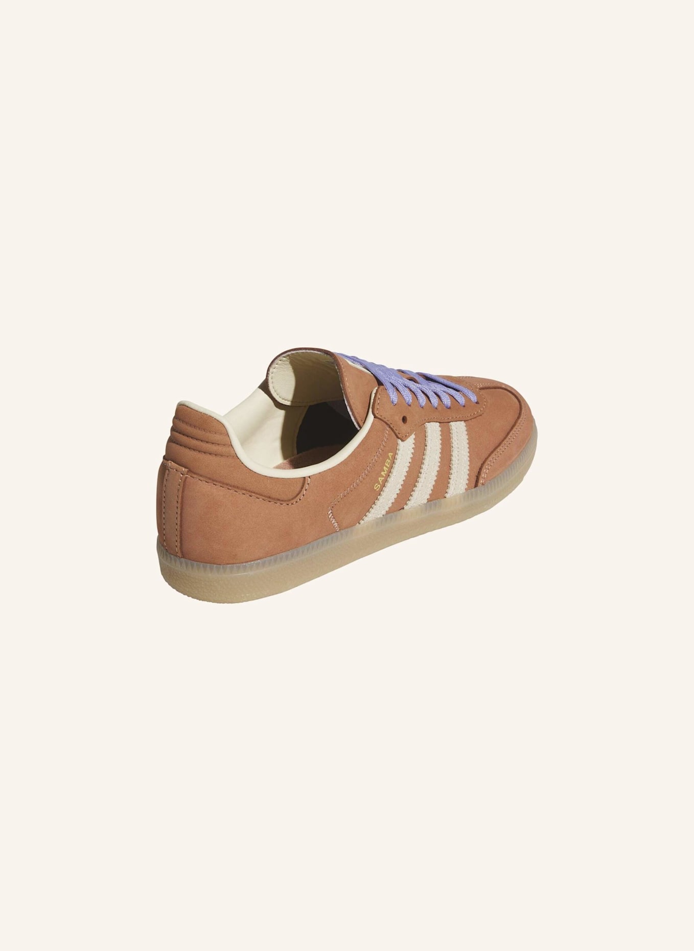 adidas Originals SAMBA OG SCHUH: SCHWARZ/ CREME/ LILA