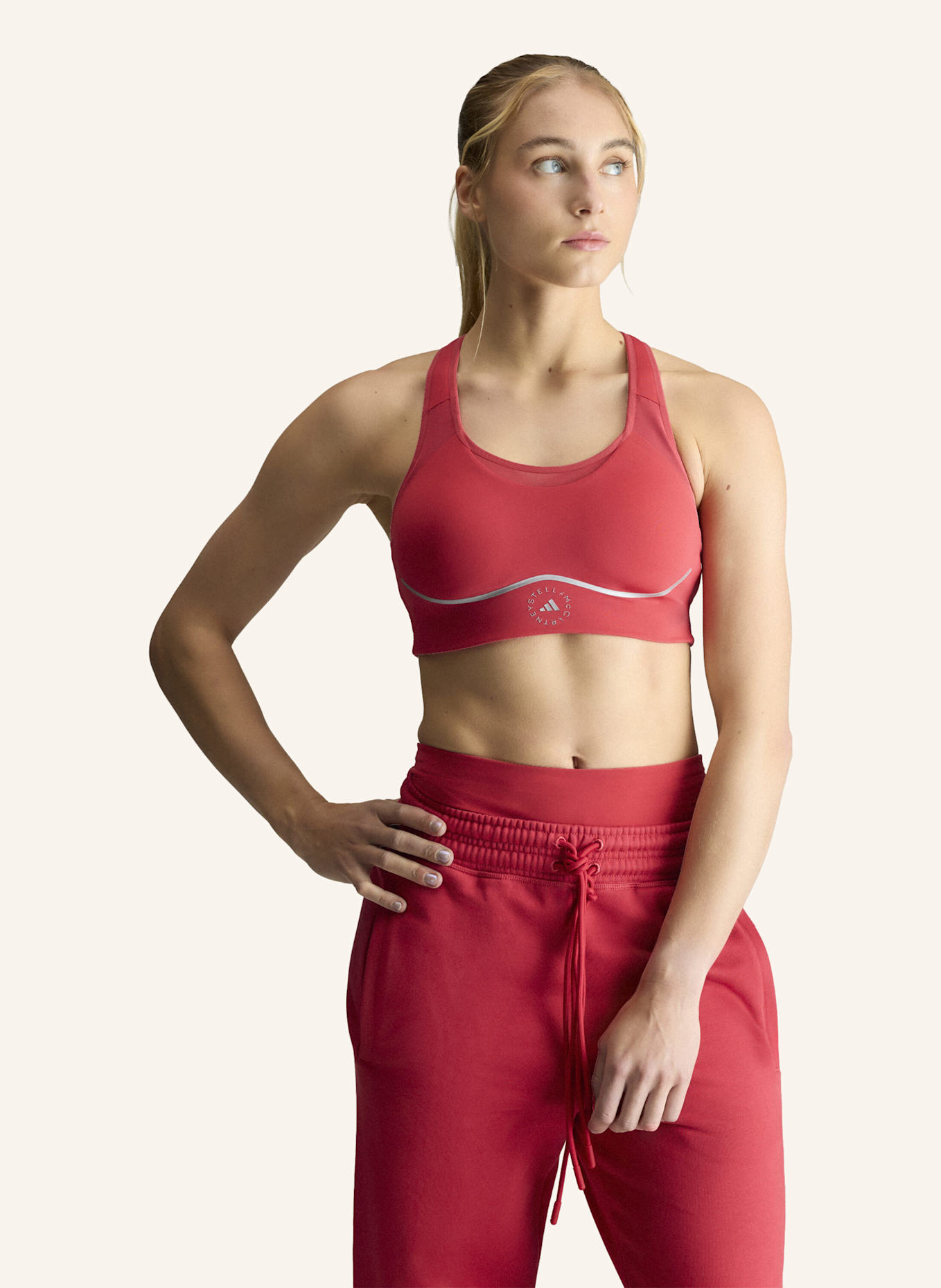 adidas by Stella McCartney ADIDAS BY STELLA MCCARTNEY RUNNING HIGH SUPPORT SPORT-BH: ROT