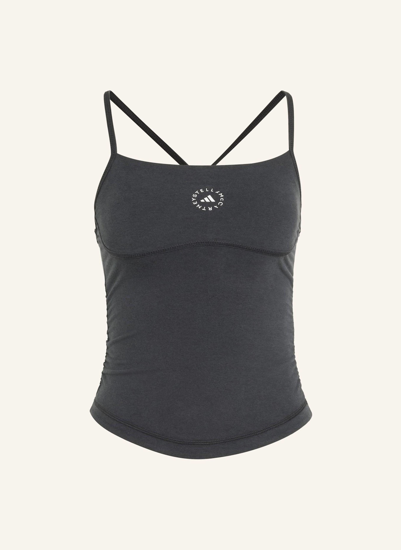 adidas by Stella McCartney ADIDAS BY STELLA MCCARTNEY STUDIO CROP-TOP: SCHWARZ