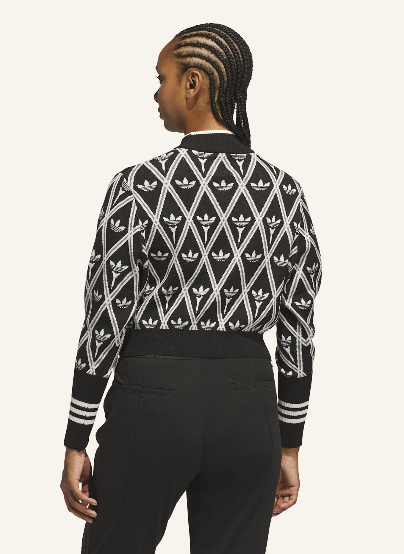adidas Originals ORIGINALS TREFOIL ROLLKRAGENPULLOVER: SCHWARZ