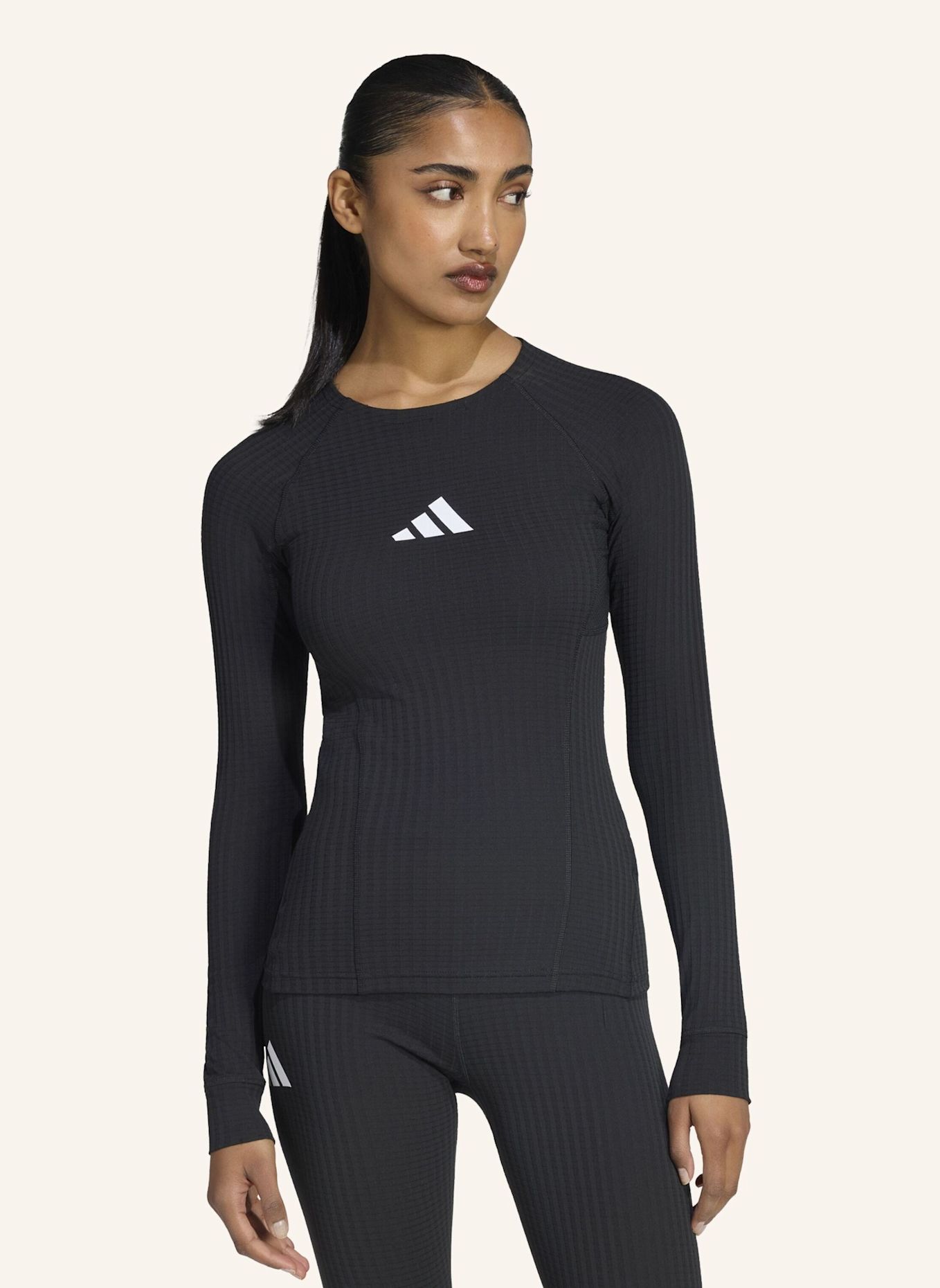 adidas TERREX TERREX XPERIOR CLIMA365 BASELAYER, LANGÄRMELIG: SCHWARZ