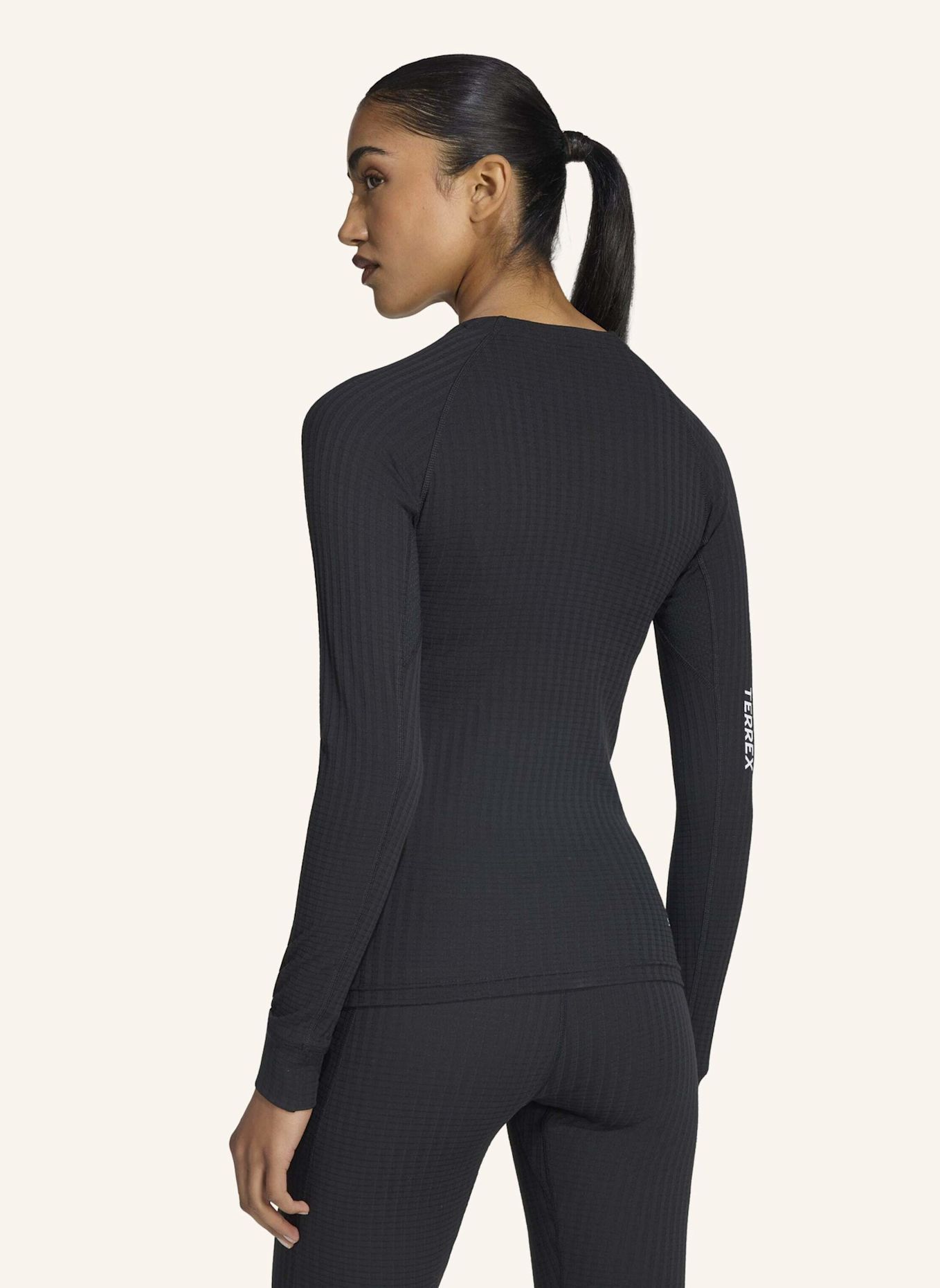 adidas TERREX TERREX XPERIOR CLIMA365 BASELAYER, LANGÄRMELIG: SCHWARZ