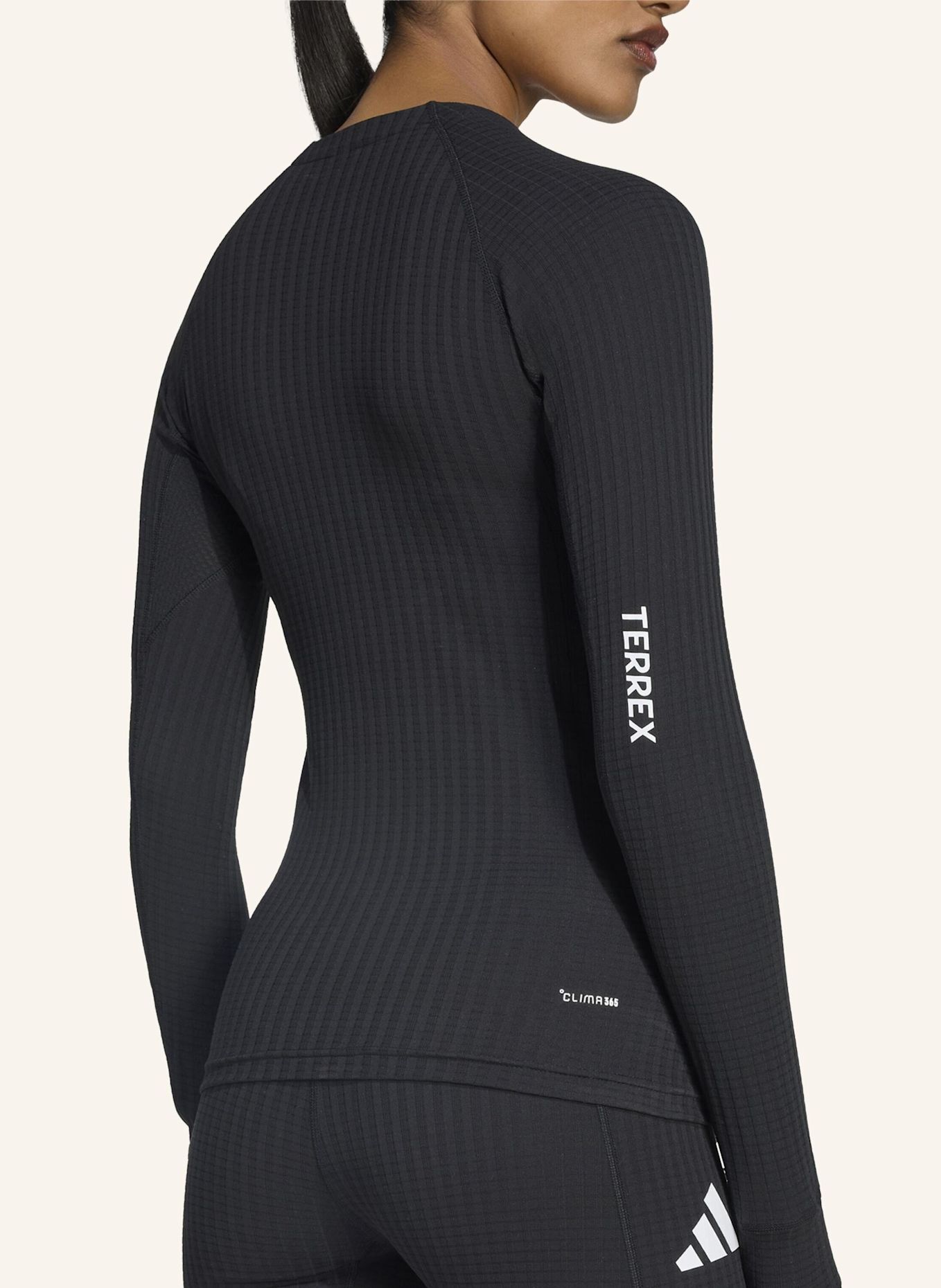 adidas TERREX TERREX XPERIOR CLIMA365 BASELAYER, LANGÄRMELIG: SCHWARZ