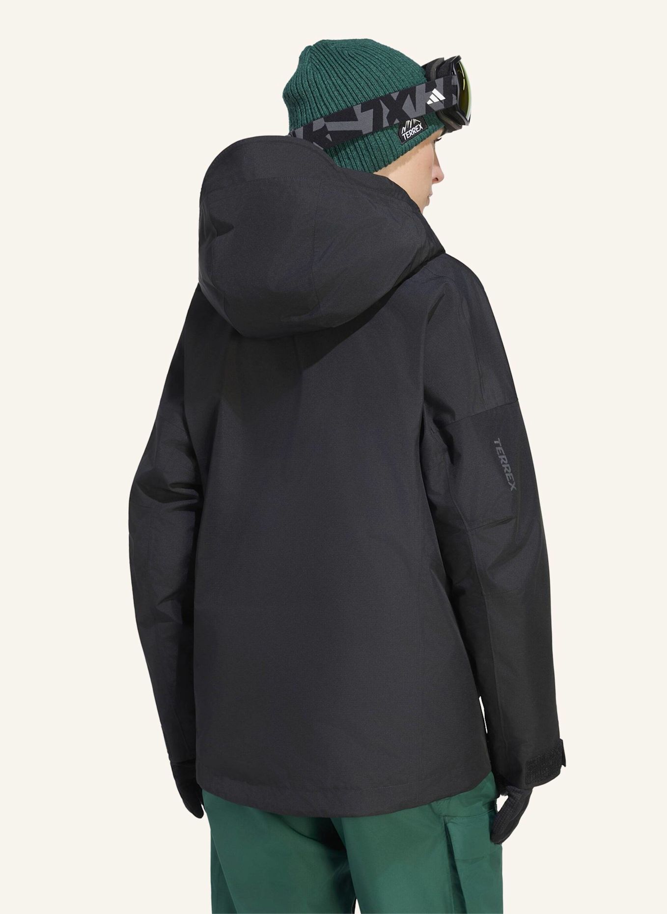 adidas TERREX TERREX XPLORIC JACKE, 2-LAGIG, CLIMAPROOF, ISOLIERT: SCHWARZ