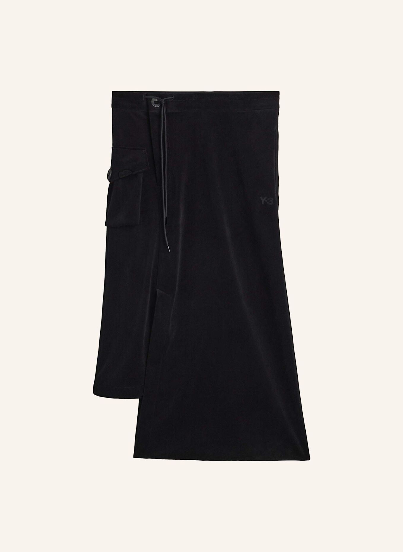 Y-3 Y-3 UTILITY ROCK, CORDSAMT: SCHWARZ