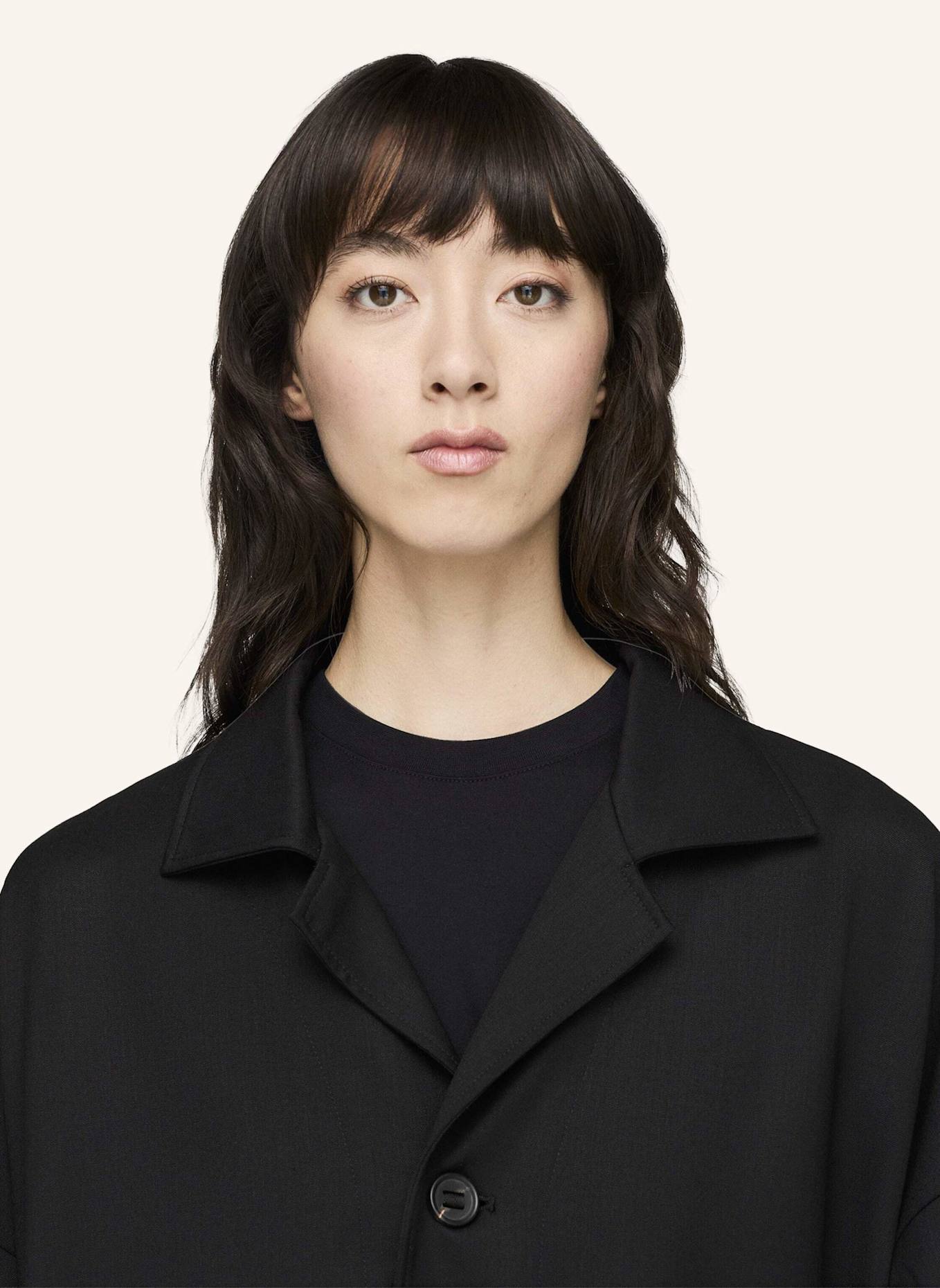 Y-3 Y-3 CHORE WOLLMANTEL: SCHWARZ