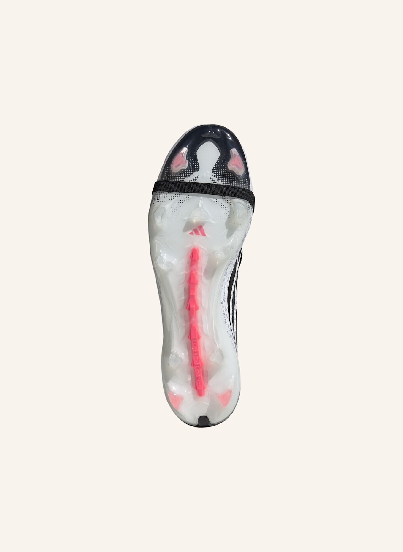 adidas PREDATOR PRO FUSSBALLSCHUH, FESTE BÖDEN, UMSCHLAGBARE ZUNGE: WEISS/ NEONORANGE/ SCHWARZ