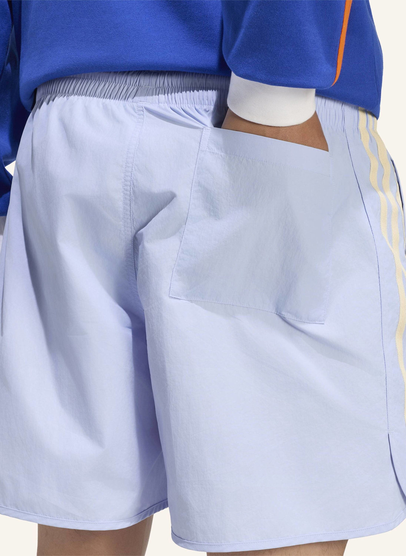 adidas Originals SPRINTER SHORTS: BLAU/ CREME