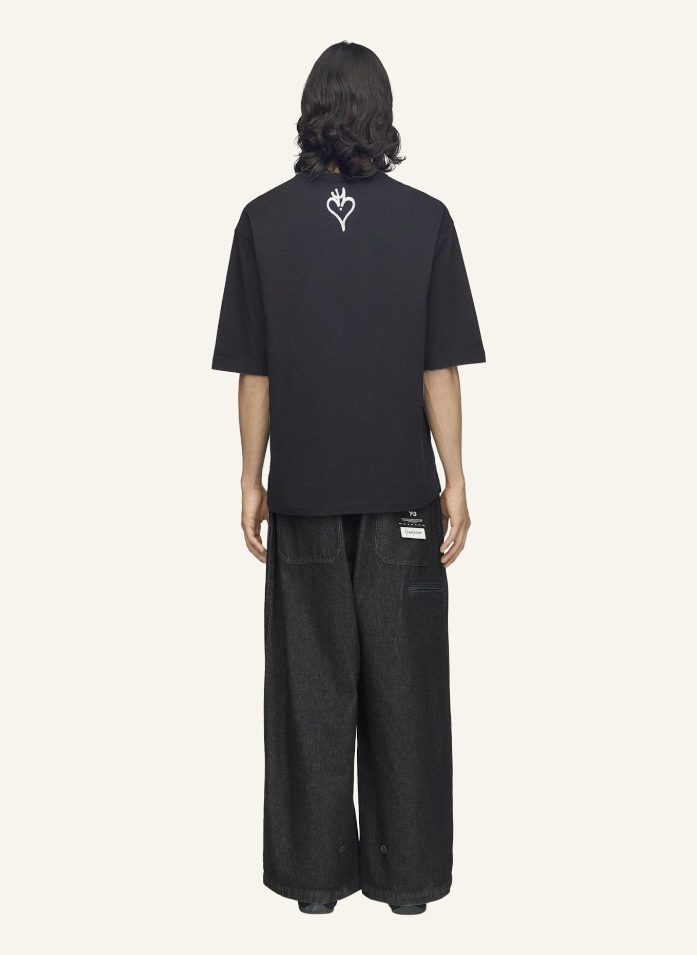 Y-3 Y-3 CHITO GRAFIK T-SHIRT: SCHWARZ