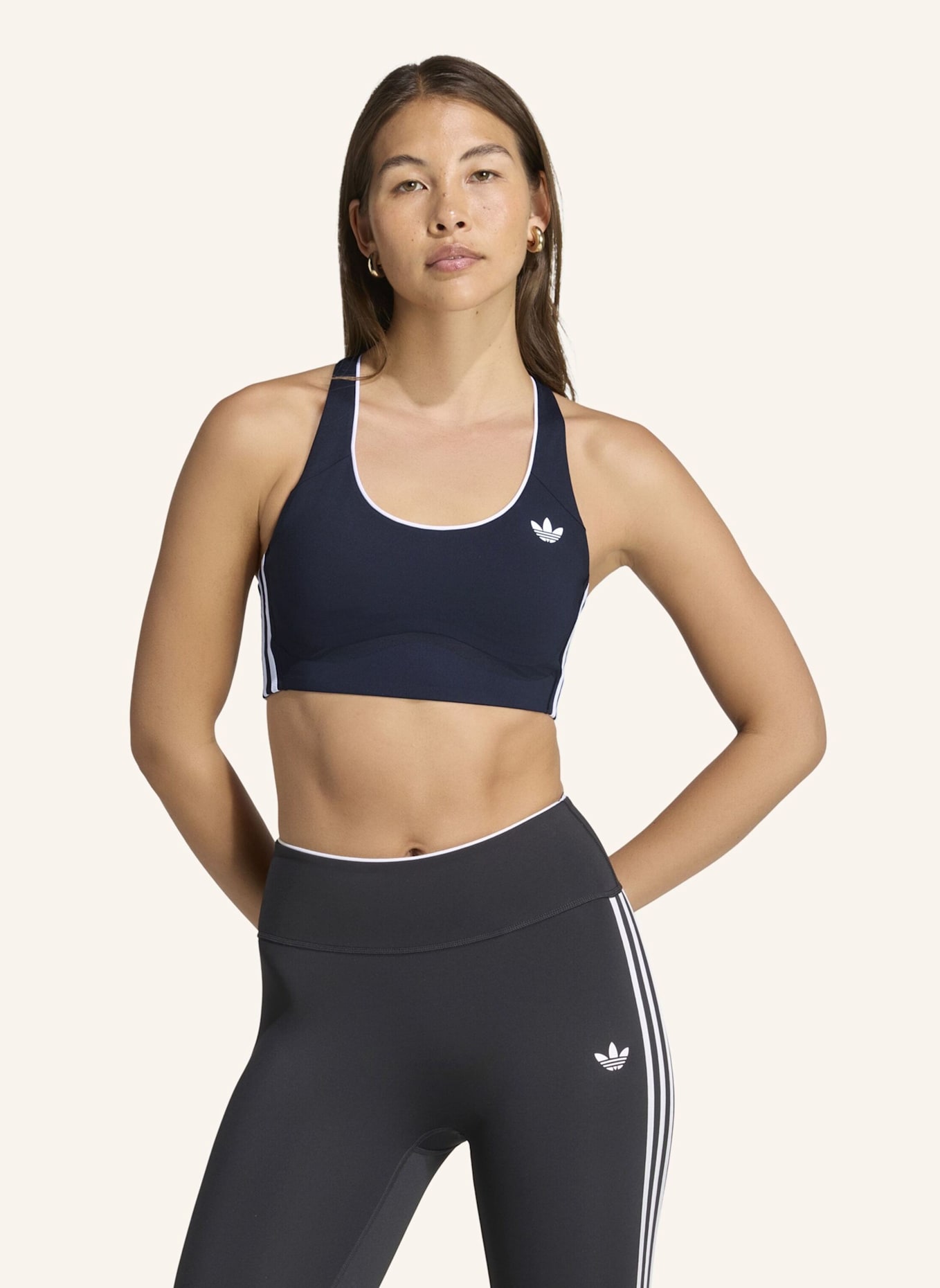adidas ADIDAS ORIGINALS SPORT-BH, MITTLERER HALT: SCHWARZ