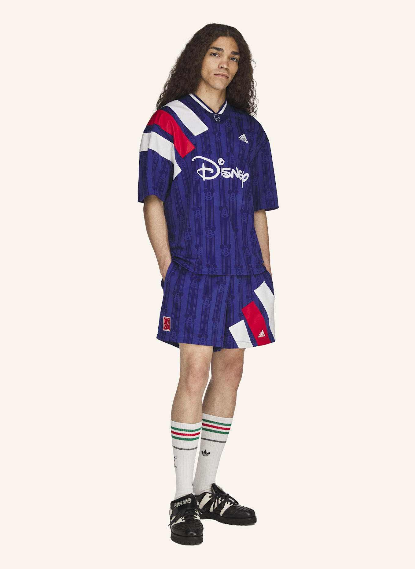 adidas Originals BRAIN DEAD DISNEY FUSSBALLTRIKOT: BLAU