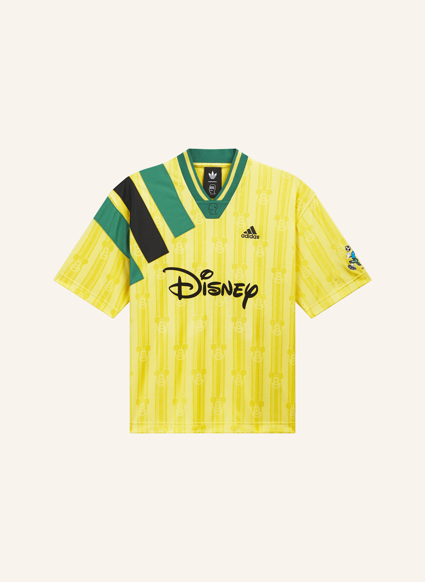 adidas Originals BRAIN DEAD DISNEY FUSSBALLTRIKOT: GOLD