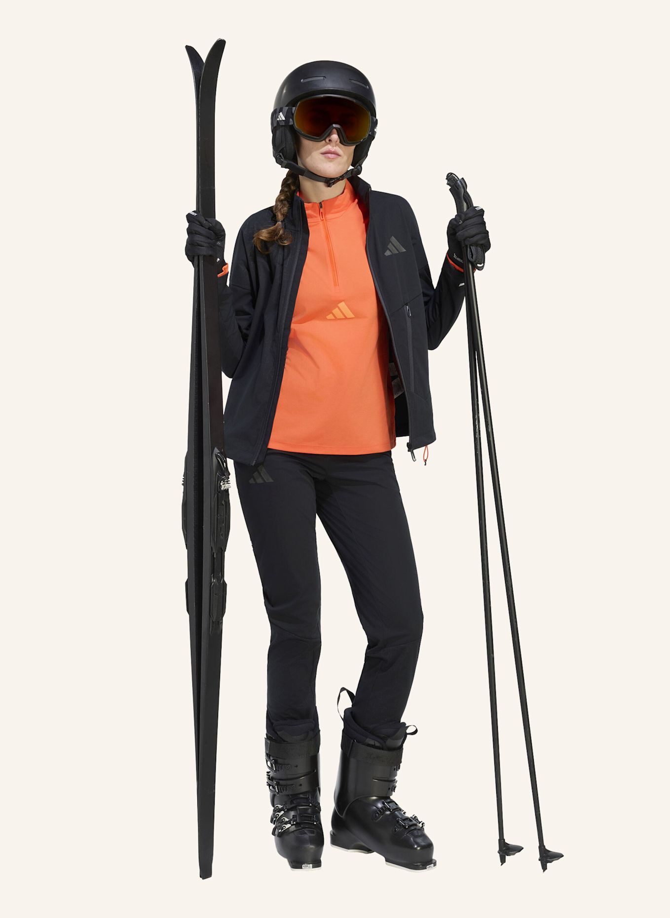 adidas TERREX TERREX XPERIOR CROSS-COUNTRY SOFTSHELL-HOSE: SCHWARZ