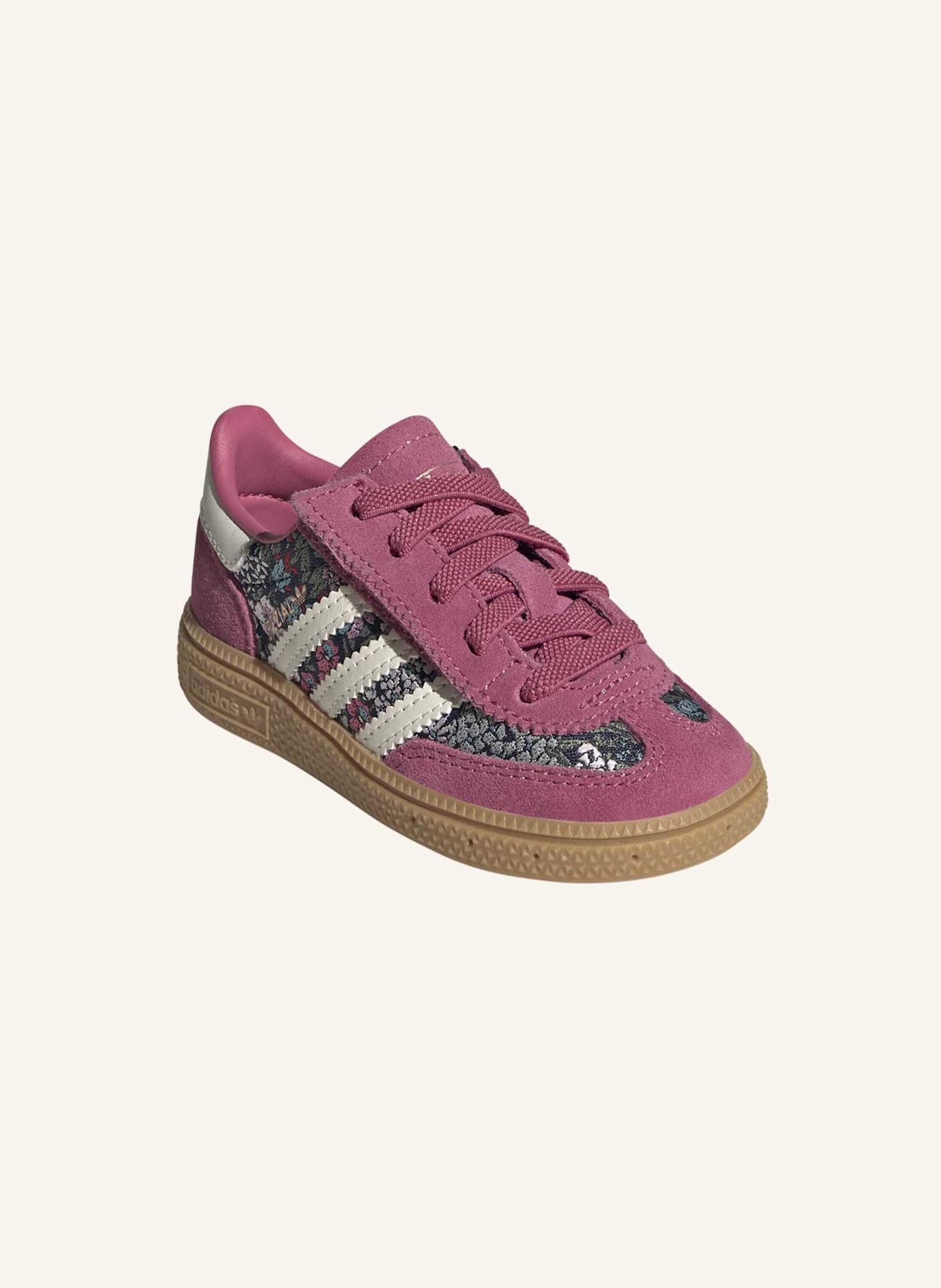 adidas Originals ADIDAS LIBERTY HANDBALL SPEZIAL SCHUH, KOMFORTVERSCHLUSS, ELASTISCHE SCHNÜRSENKEL: FUCHSIA/ WEISS/ BEIGE
