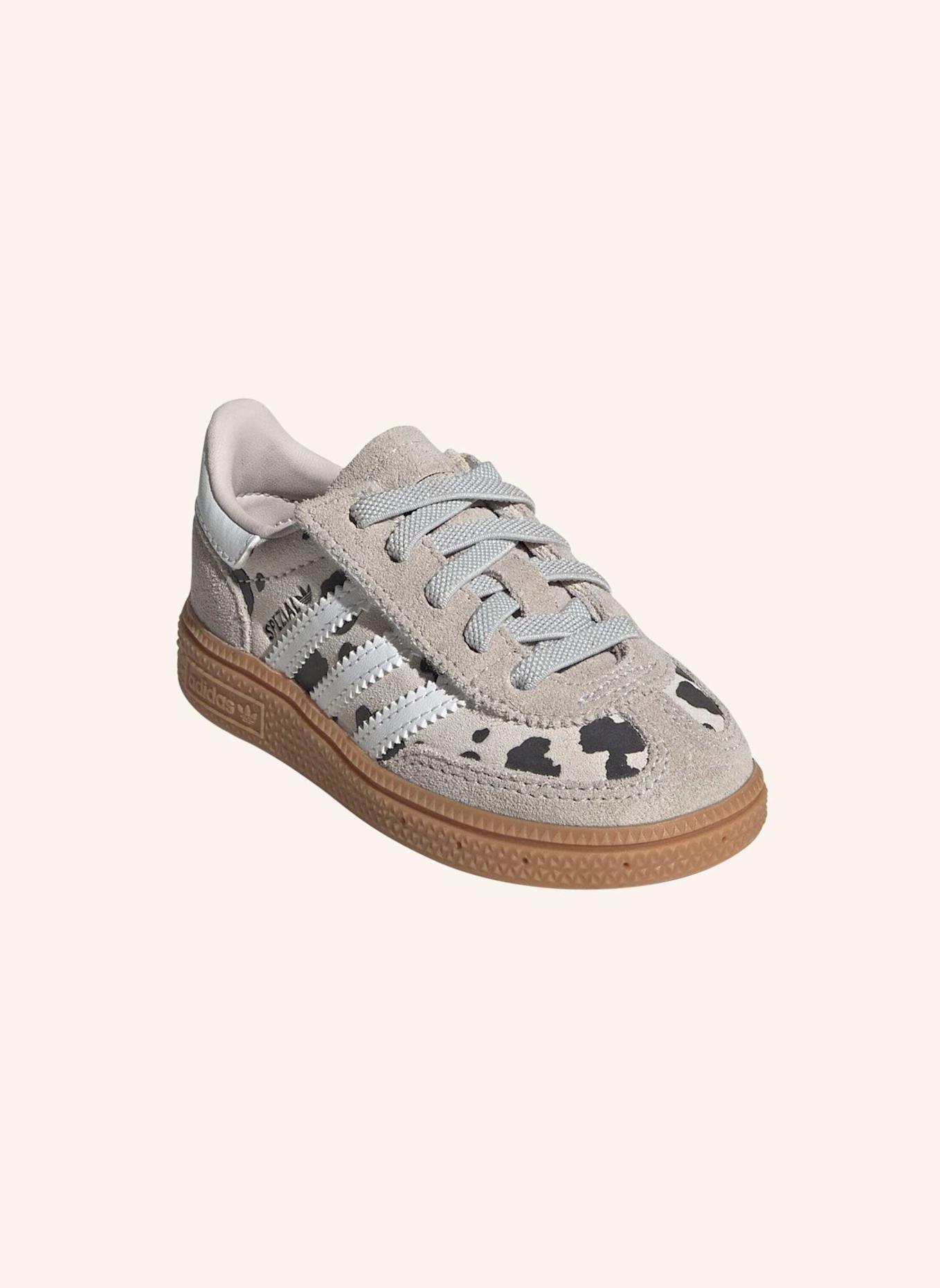 adidas Originals HANDBALL SPEZIAL SCHUH, KOMFORTVERSCHLUSS, ELASTISCHE SCHNÜRSENKEL: GRAU/ WEISS