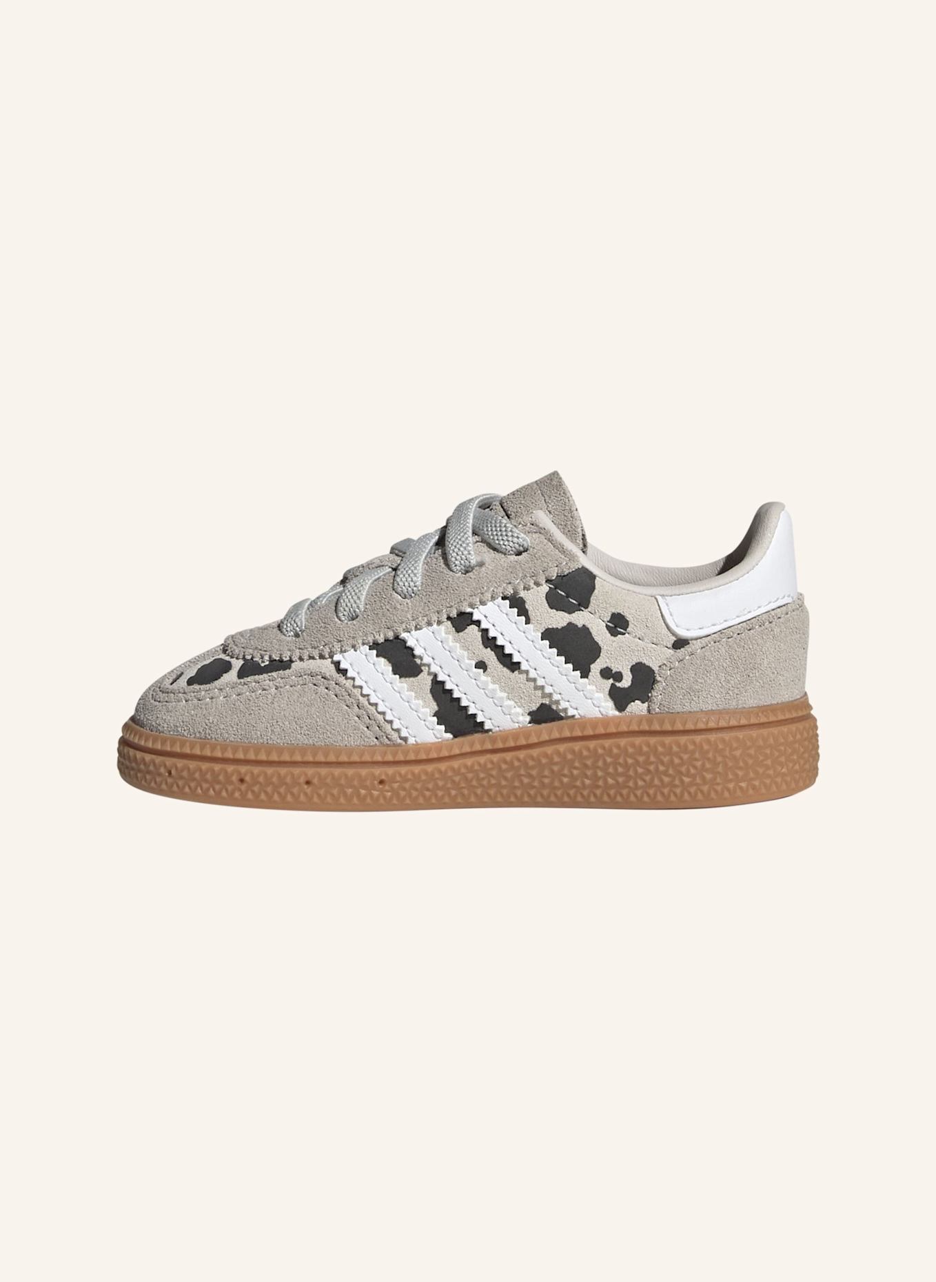 adidas Originals HANDBALL SPEZIAL SCHUH, KOMFORTVERSCHLUSS, ELASTISCHE SCHNÜRSENKEL: GRAU/ WEISS