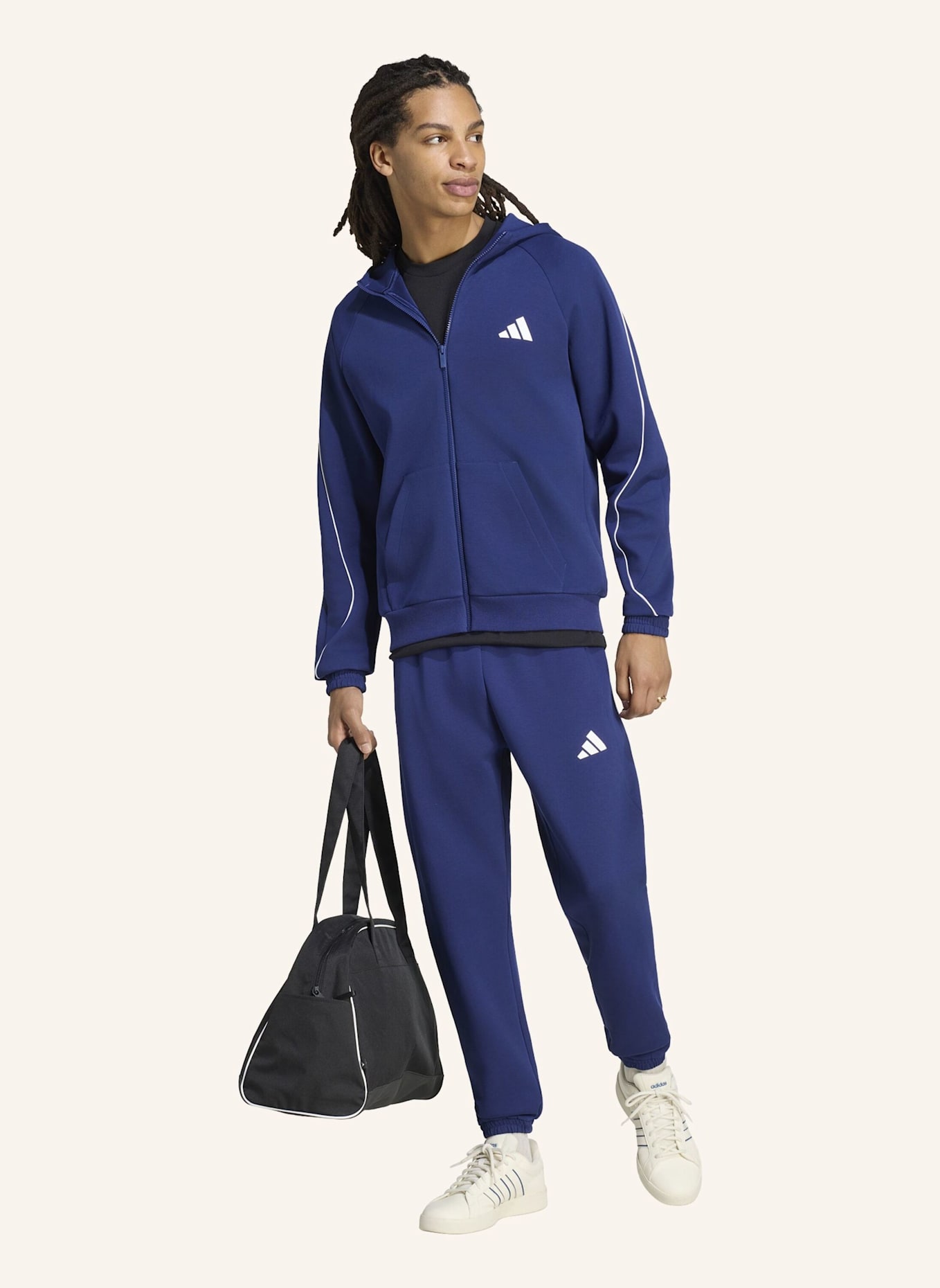 adidas STADIUM HOSE, KLEINES LOGO: BLAU