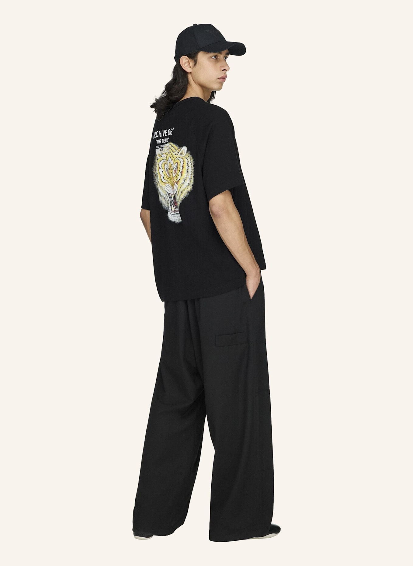 Y-3 Y-3 ARCHIV 06 T-SHIRT, KURZÄRMELIG: SCHWARZ
