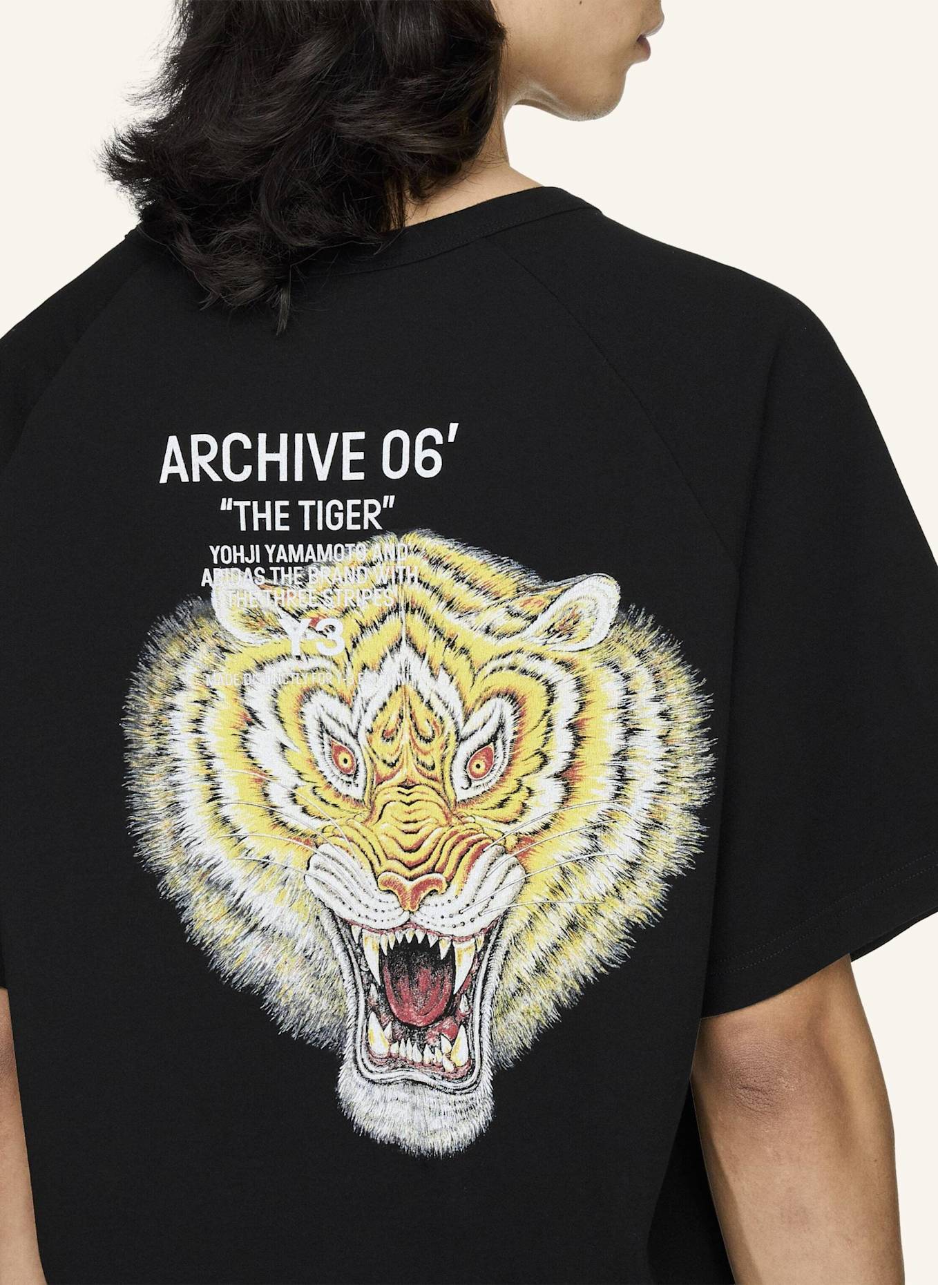 Y-3 Y-3 ARCHIV 06 T-SHIRT, KURZÄRMELIG: SCHWARZ