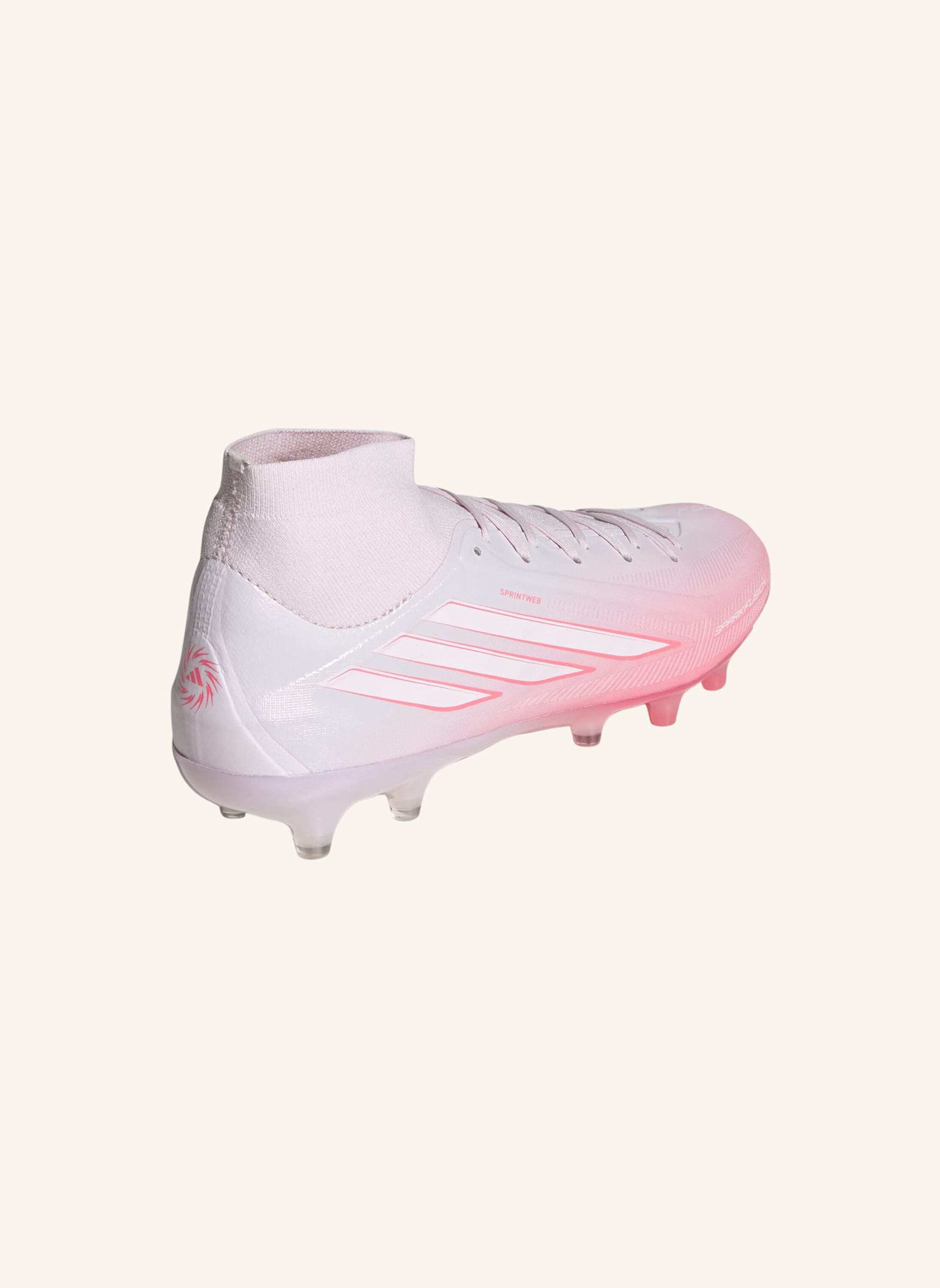 adidas F50 SPARKFUSION PRO FUSSBALLSCHUH, NATURRASEN/KUNSTRASEN, HALBHOCH: NEONORANGE/ WEISS/ PINK