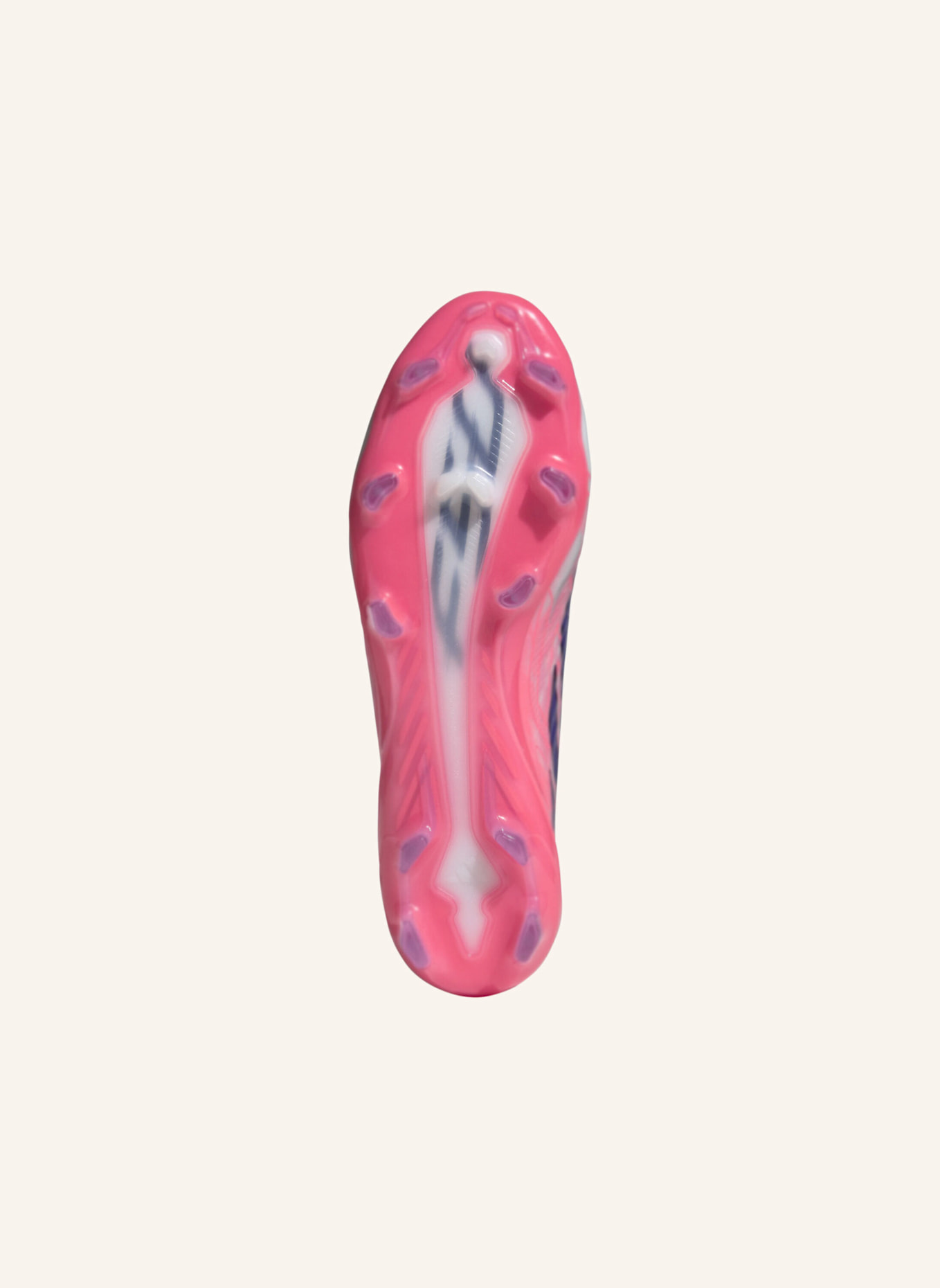 adidas F50 HYPERFAST PRO FUSSBALLSCHUH, FESTE BÖDEN: WEISS/ DUNKELLILA/ NEONORANGE